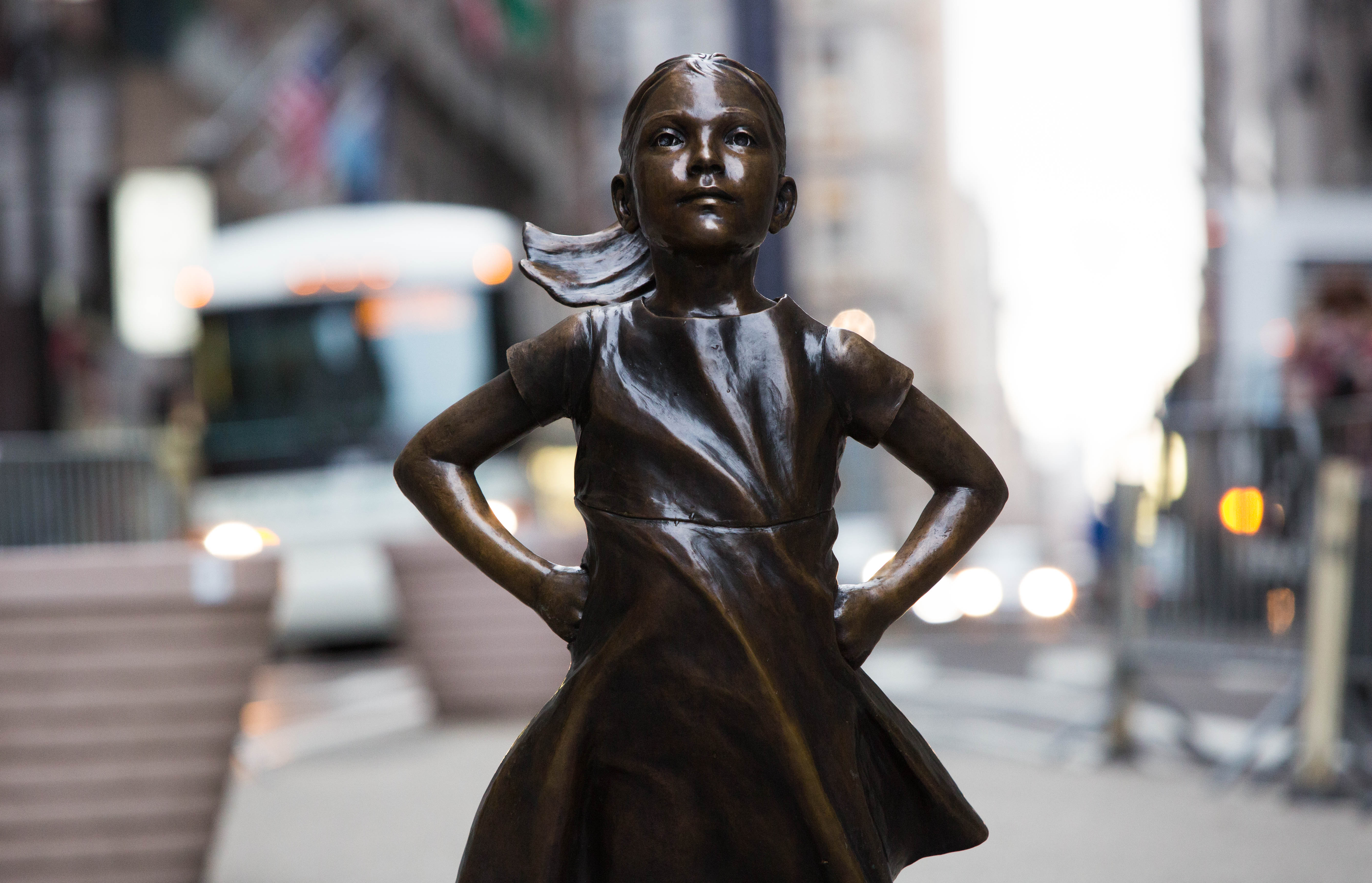 fearless girl, new york, miscellanea, miscellaneous, sculpture, bronze