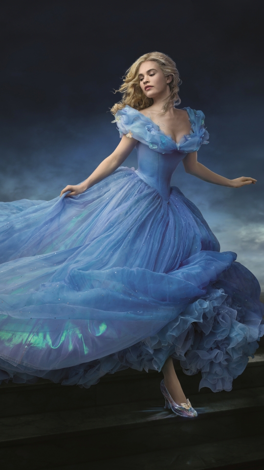 Téléchargez des papiers peints mobile Film, Lily James, Cendrillon (2015) gratuitement.