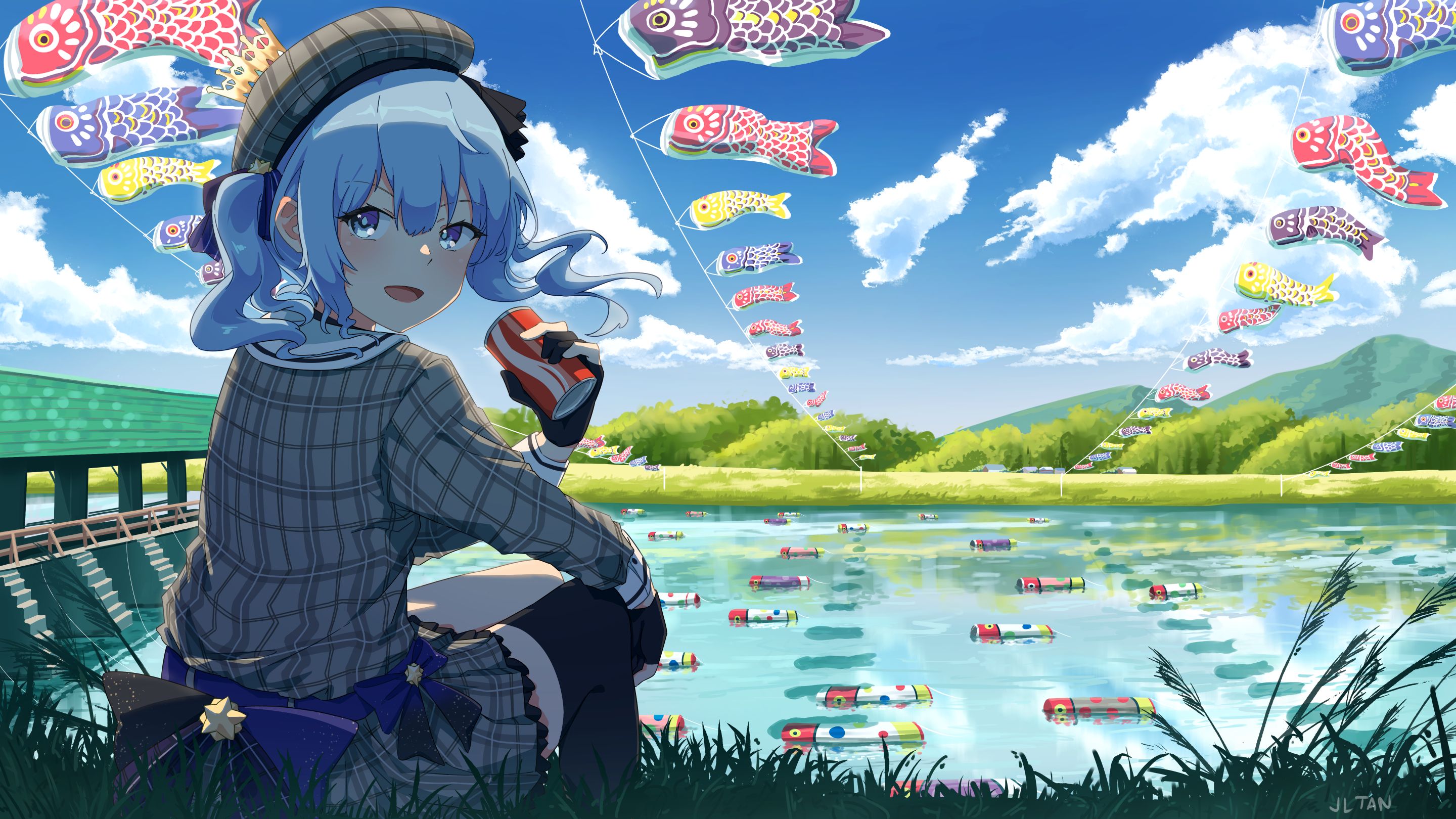 Download mobile wallpaper Anime, Festival, Virtual Youtuber, Hoshimachi Suisei for free.