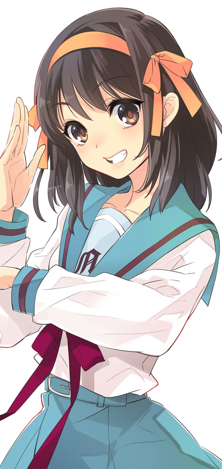 Descarga gratuita de fondo de pantalla para móvil de Suzumiya Haruhi No Yūutsu, Haruhi Suzumiya, Animado.