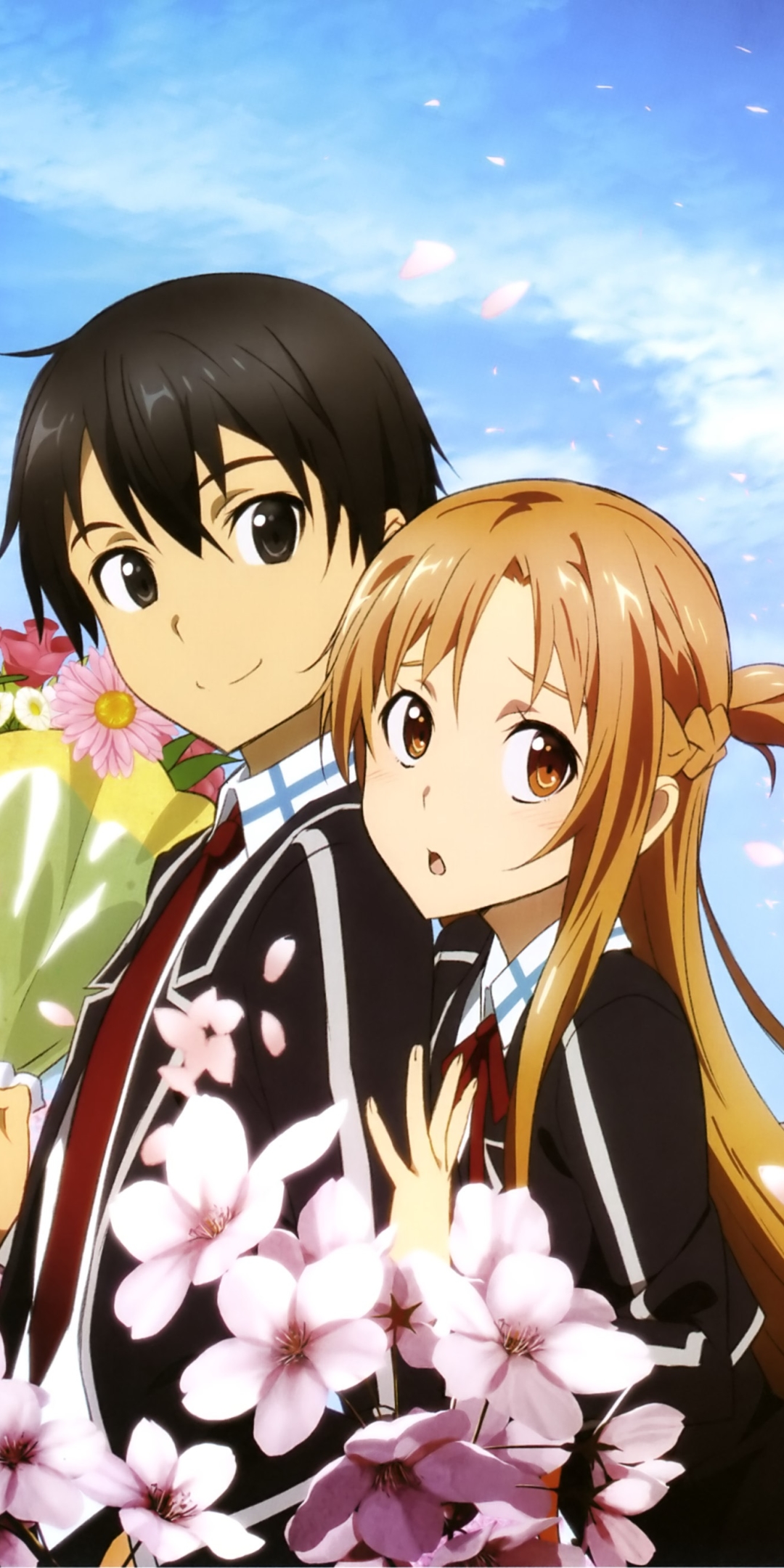 Download mobile wallpaper Anime, Sword Art Online, Asuna Yuuki, Kirito (Sword Art Online) for free.