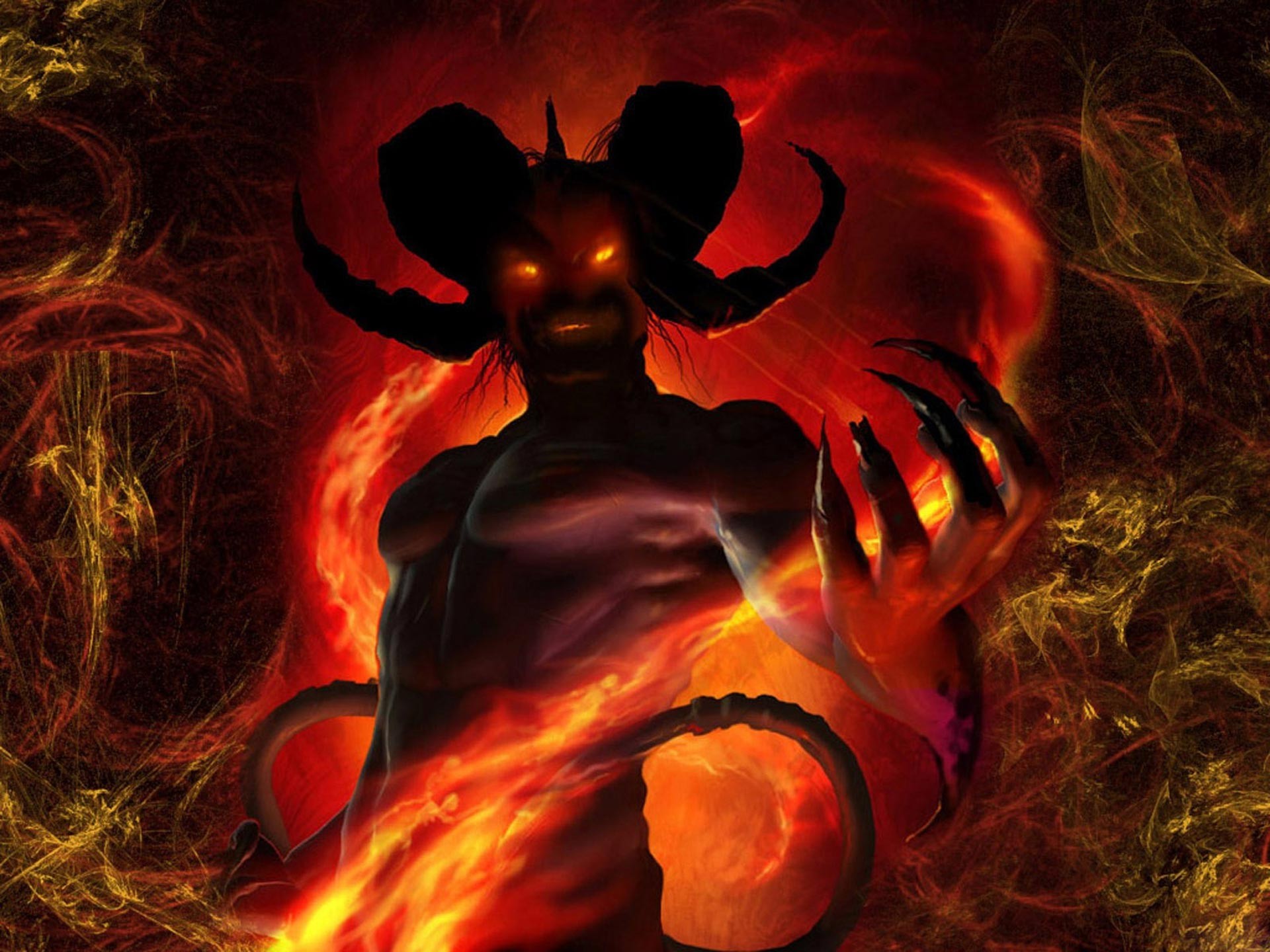 Download mobile wallpaper Creature, Demon, Dark for free.