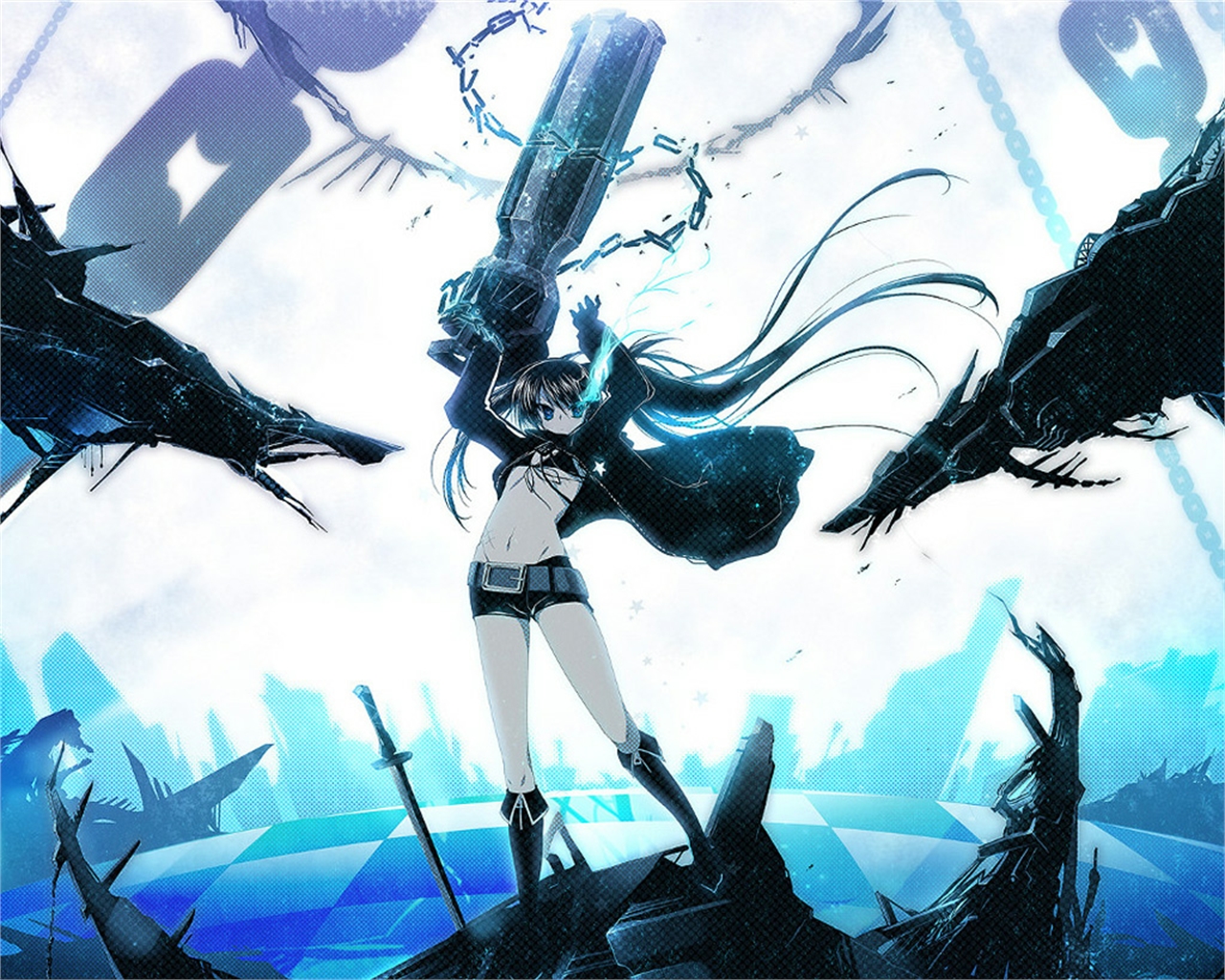 Téléchargez gratuitement l'image Black Rock Shooter, Animé sur le bureau de votre PC