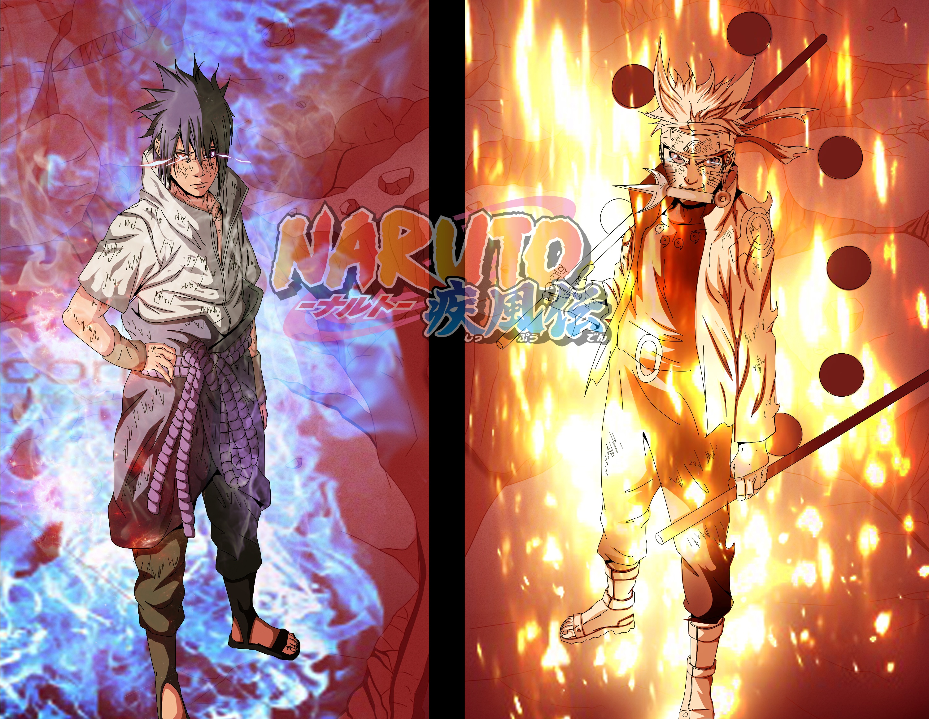 Free download wallpaper Anime, Naruto, Sasuke Uchiha, Naruto Uzumaki on your PC desktop