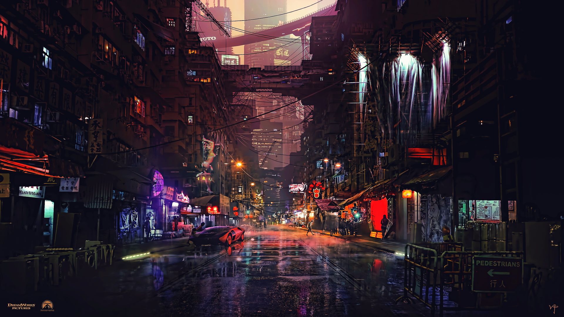Die besten Cyberpunk Stadtbild-Hintergründe für den Telefonbildschirm