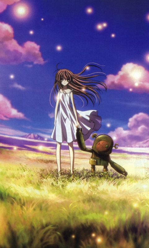 1226282 Hintergrundbild herunterladen animes, clannad, junk roboter, mädchen aus der illusionären welt - Bildschirmschoner und Bilder kostenlos