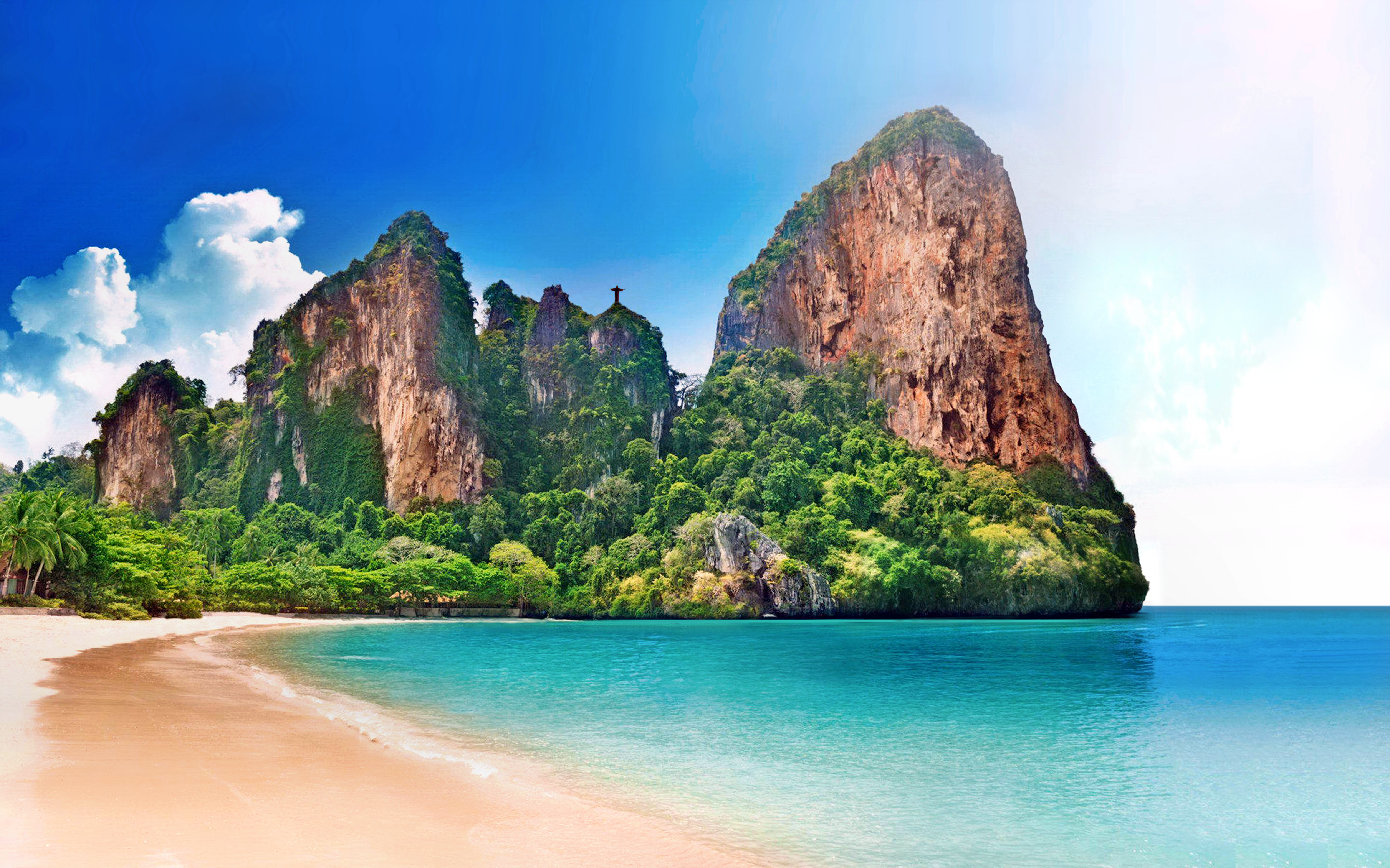 Download mobile wallpaper Beach, Mountain, Earth for free.