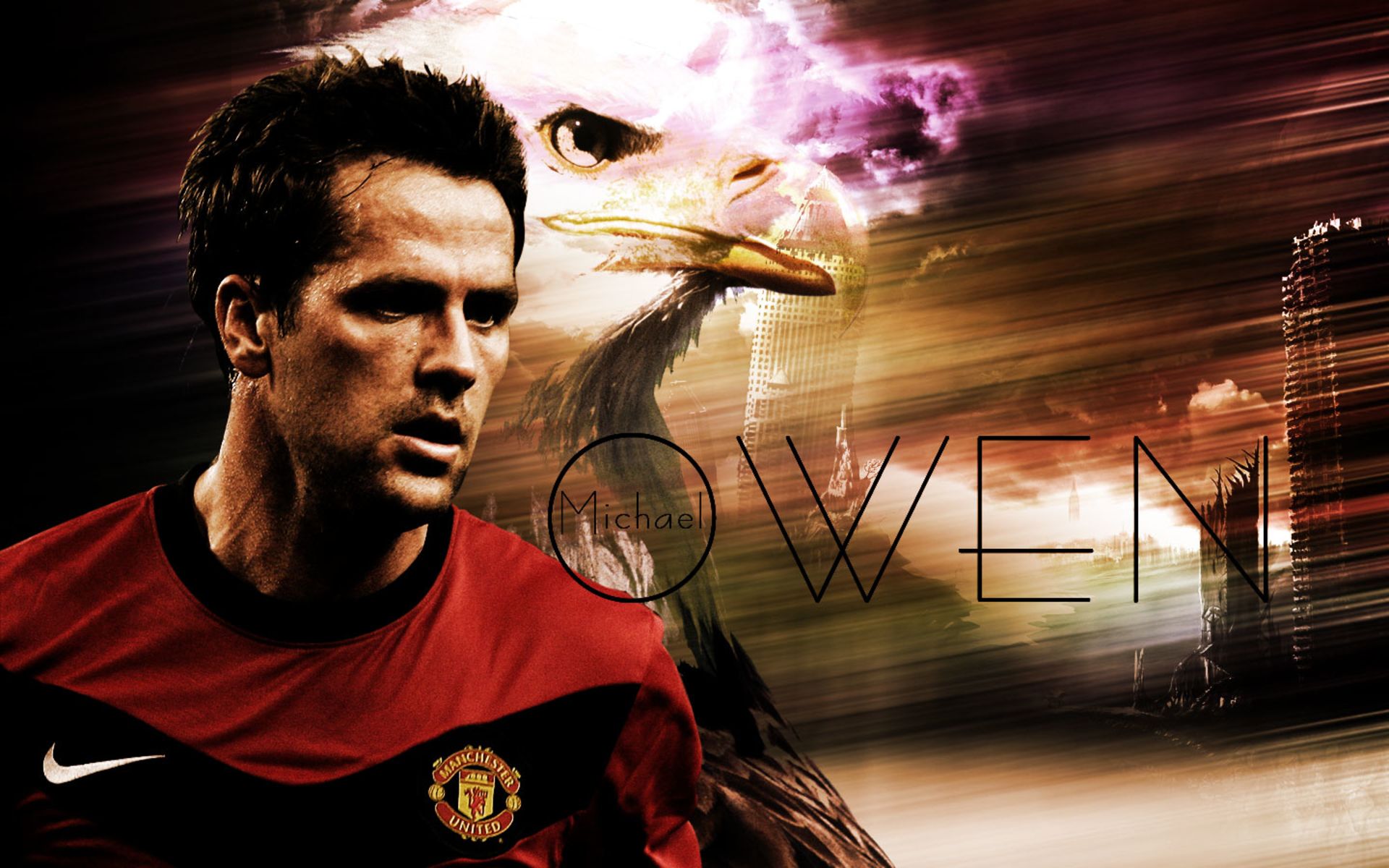 Free download wallpaper Sports, Soccer, Manchester United F C, Michael Owen on your PC desktop