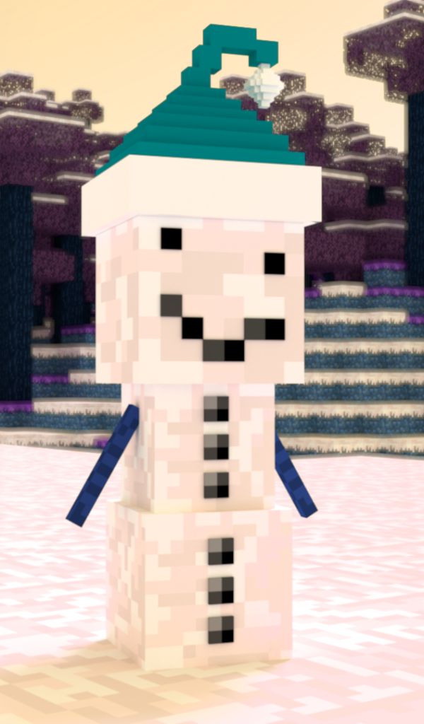 Download mobile wallpaper Snowman, Minecraft, Video Game, Mojang for free.