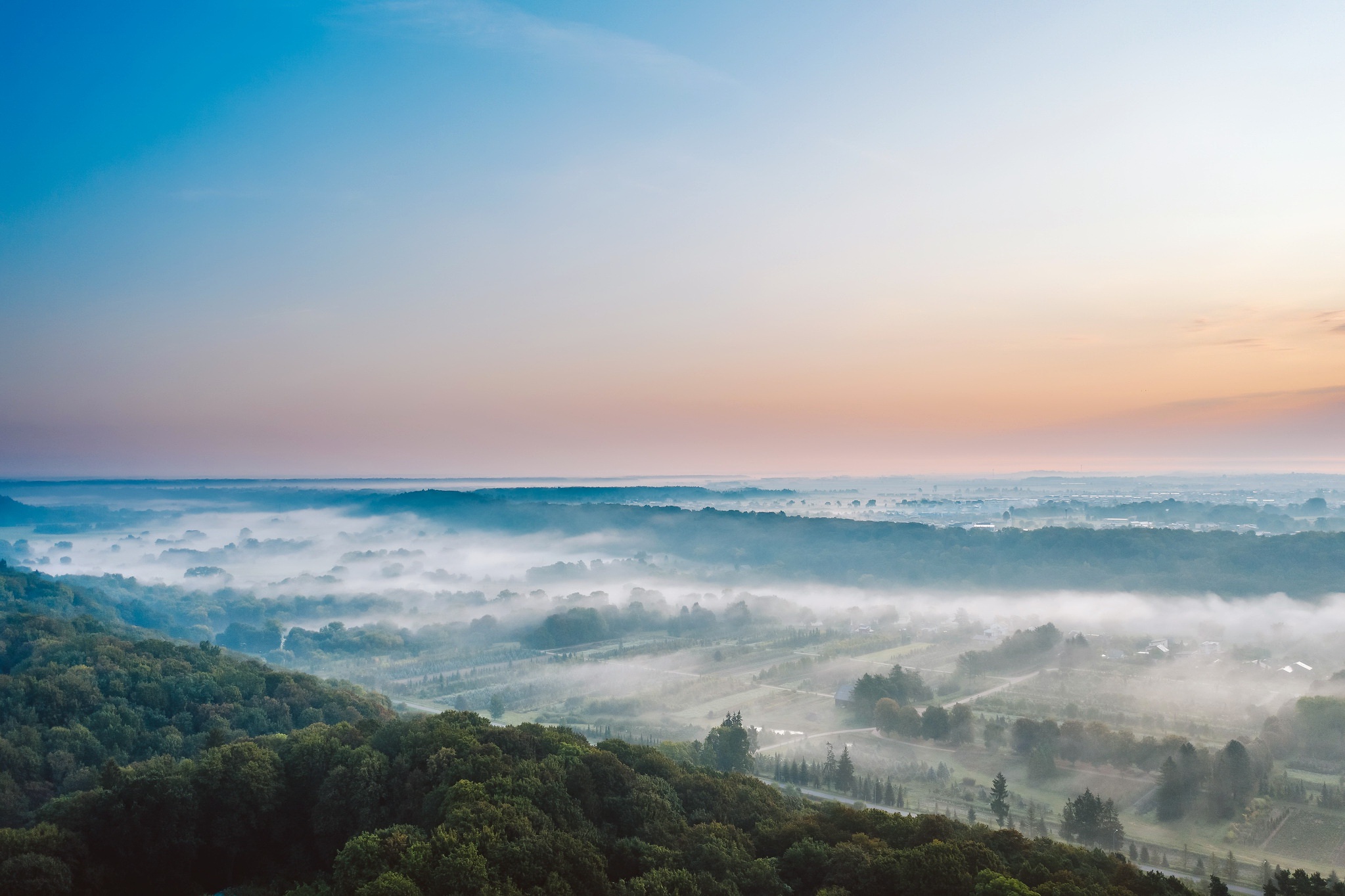 958487画像をダウンロード写真撮影, 風景, 霧, 地平線, リトアニア, 自然, 空-壁紙とスクリーンセーバーを無料で