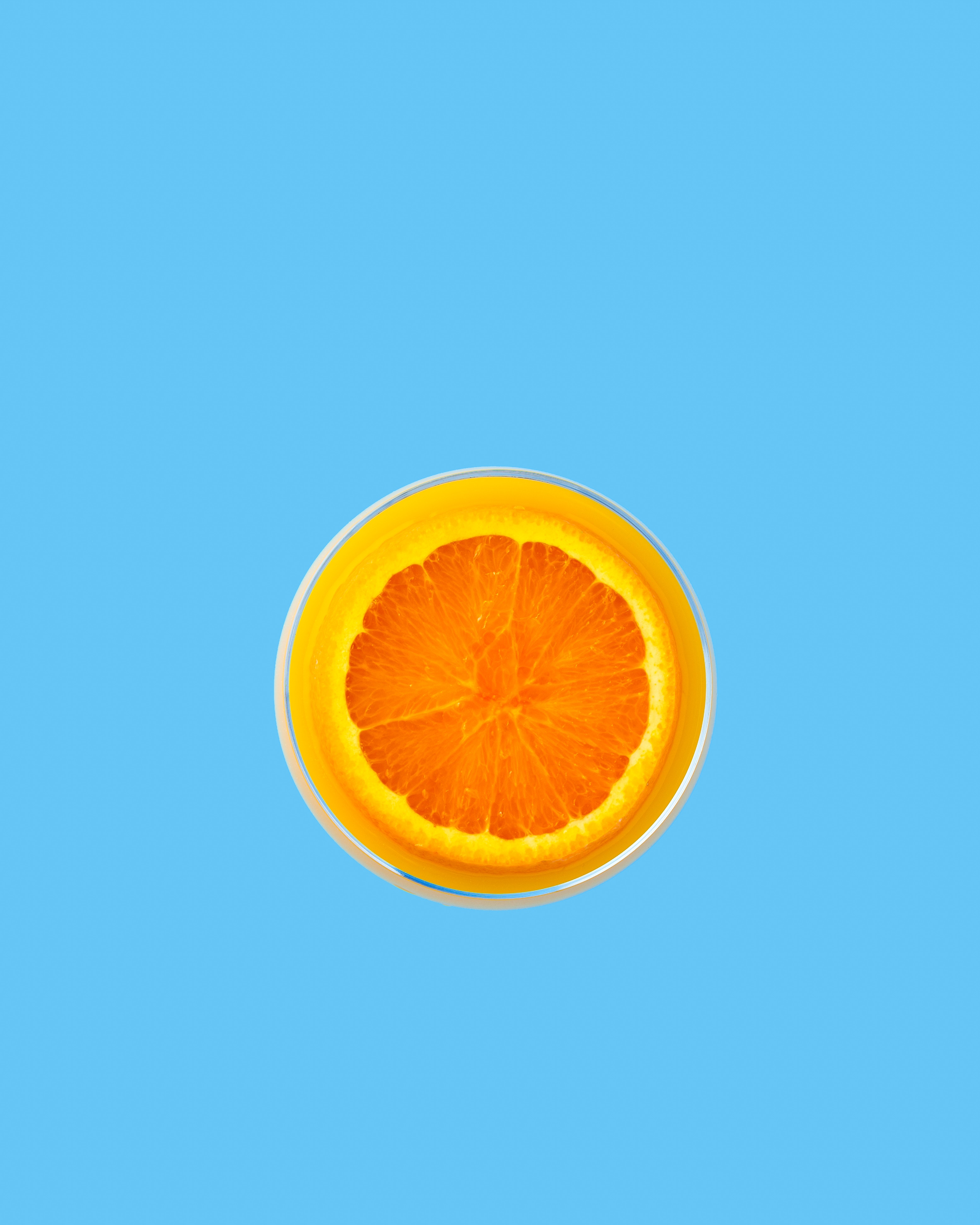 Download mobile wallpaper Ripe, Fruit, Citrus, Bright, Minimalism for free.