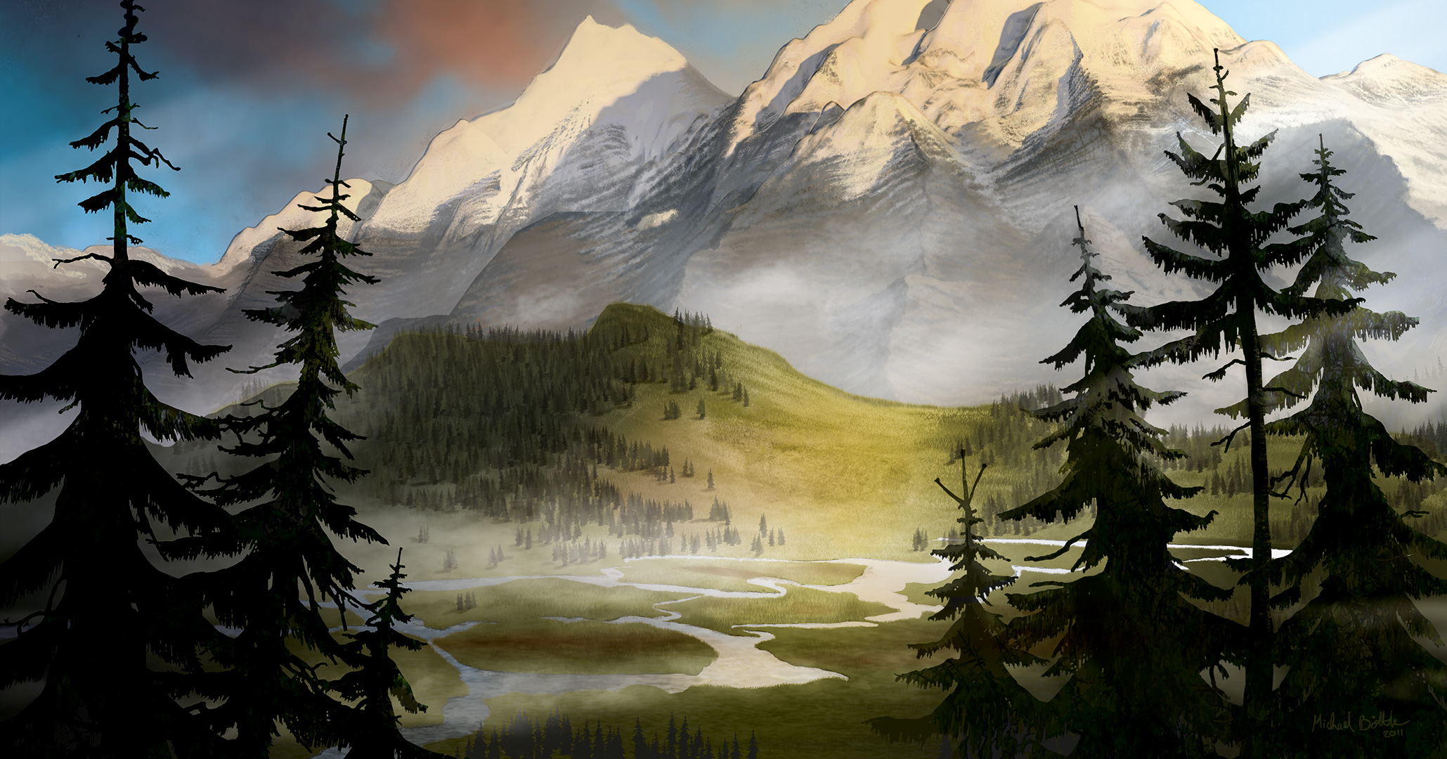 Free download wallpaper Landscape, Artistic on your PC desktop