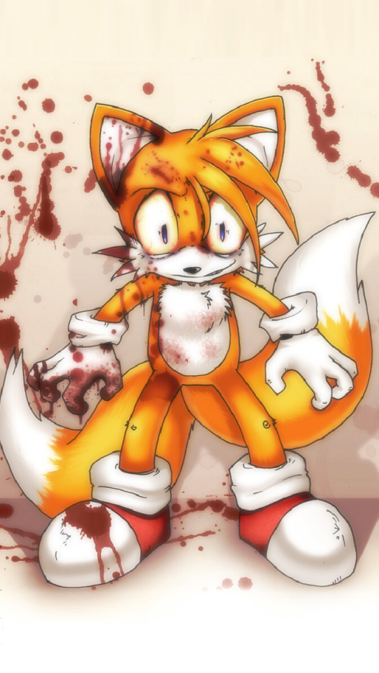 Download mobile wallpaper Blood, Video Game, Sonic The Hedgehog, Miles 'tails' Prower, Sonic for free.