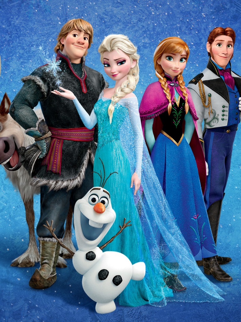 Descarga gratuita de fondo de pantalla para móvil de Películas, Frozen: El Reino Del Hielo, Congelado (Película), Ana (Congelada), Elsa (Congelada), Hans (Congelado), Kristoff (Congelado), Olaf (Congelado), Sven (Congelado).