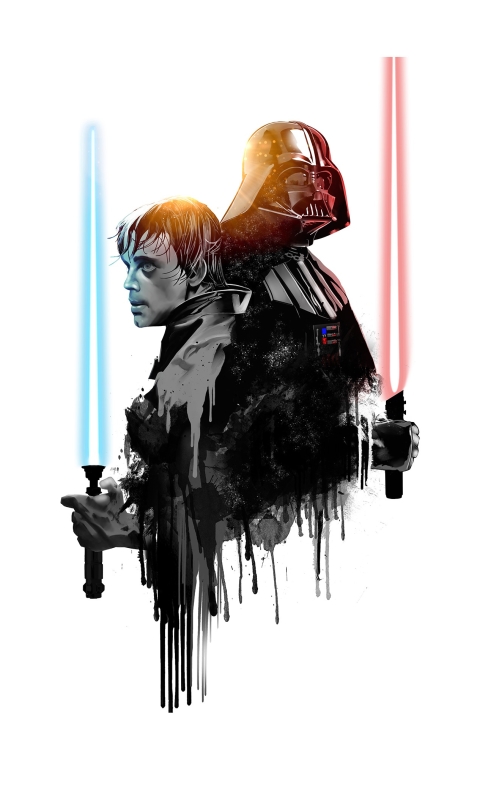 Download mobile wallpaper Star Wars, Sci Fi, Lightsaber, Darth Vader, Luke Skywalker for free.