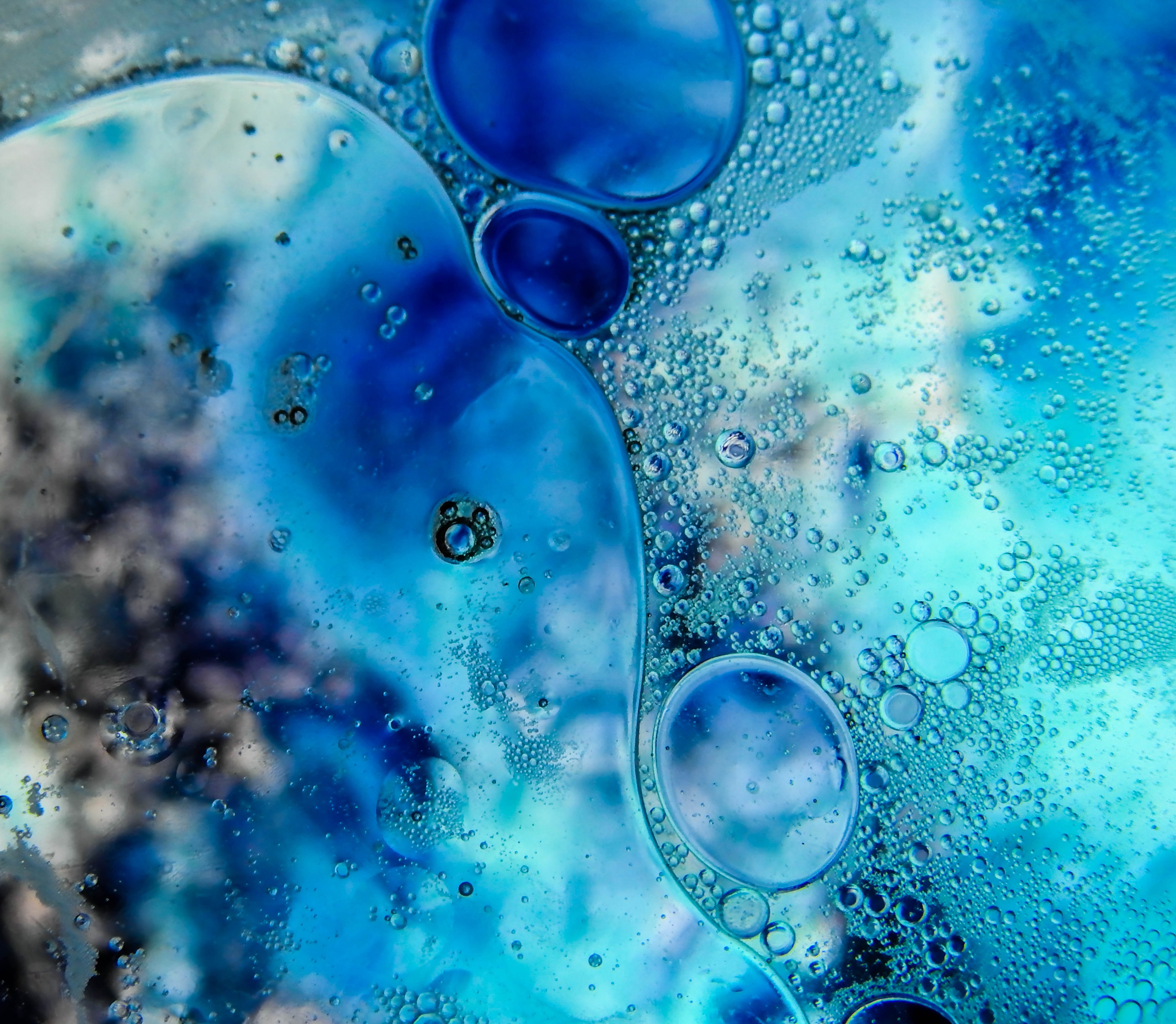 abstract, bubbles, glass, round