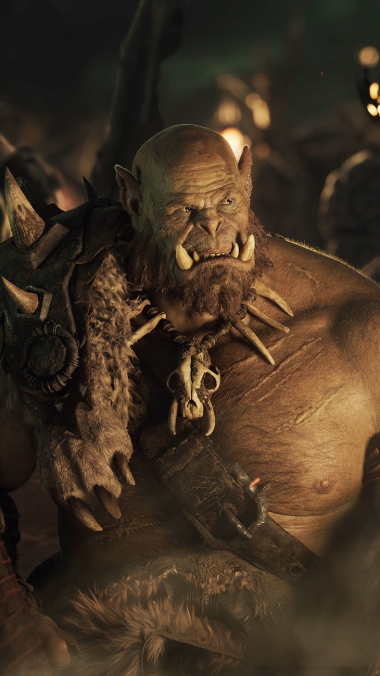 Download mobile wallpaper Warcraft, Movie, Orc for free.