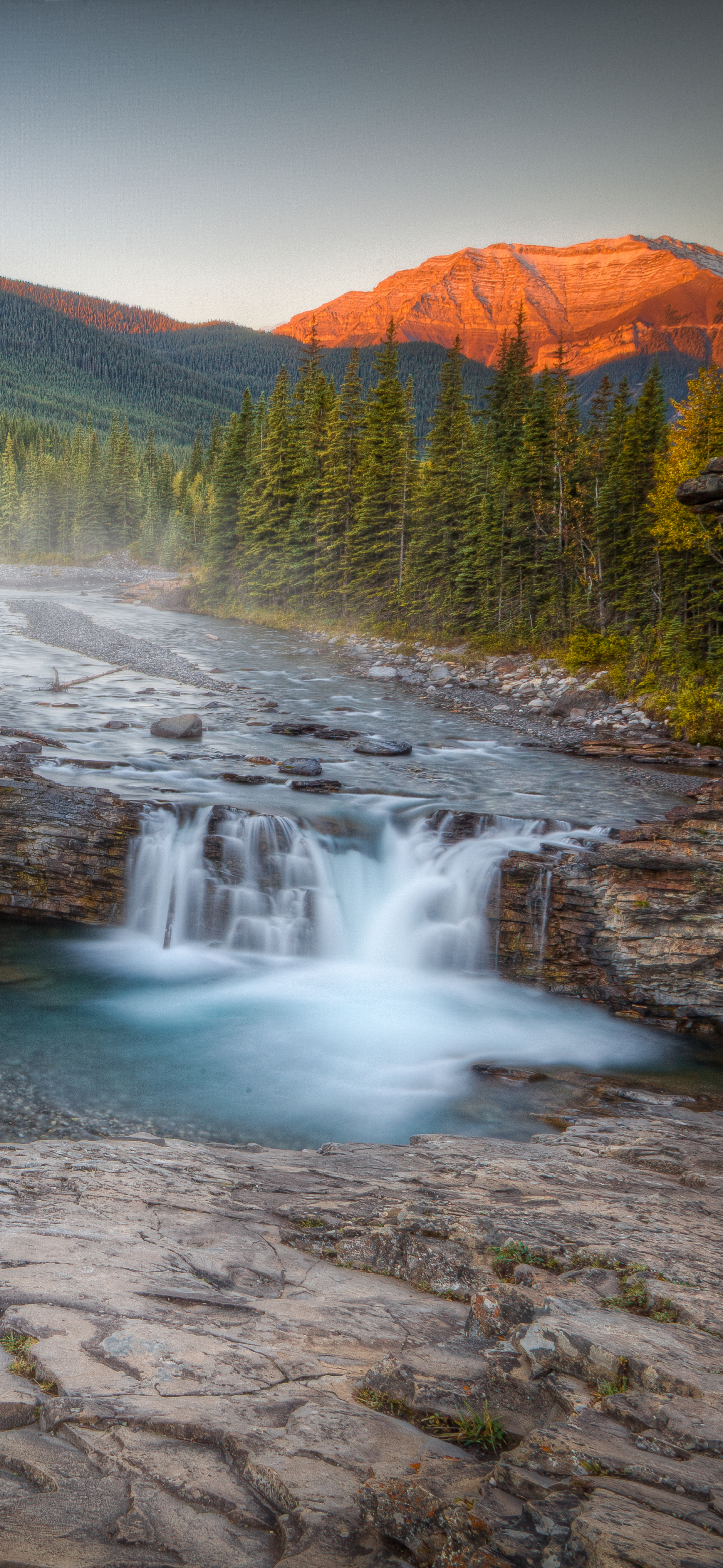 Скачать обои бесплатно Река, Водопады, Канада, Водопад, Земля/природа картинка на рабочий стол ПК