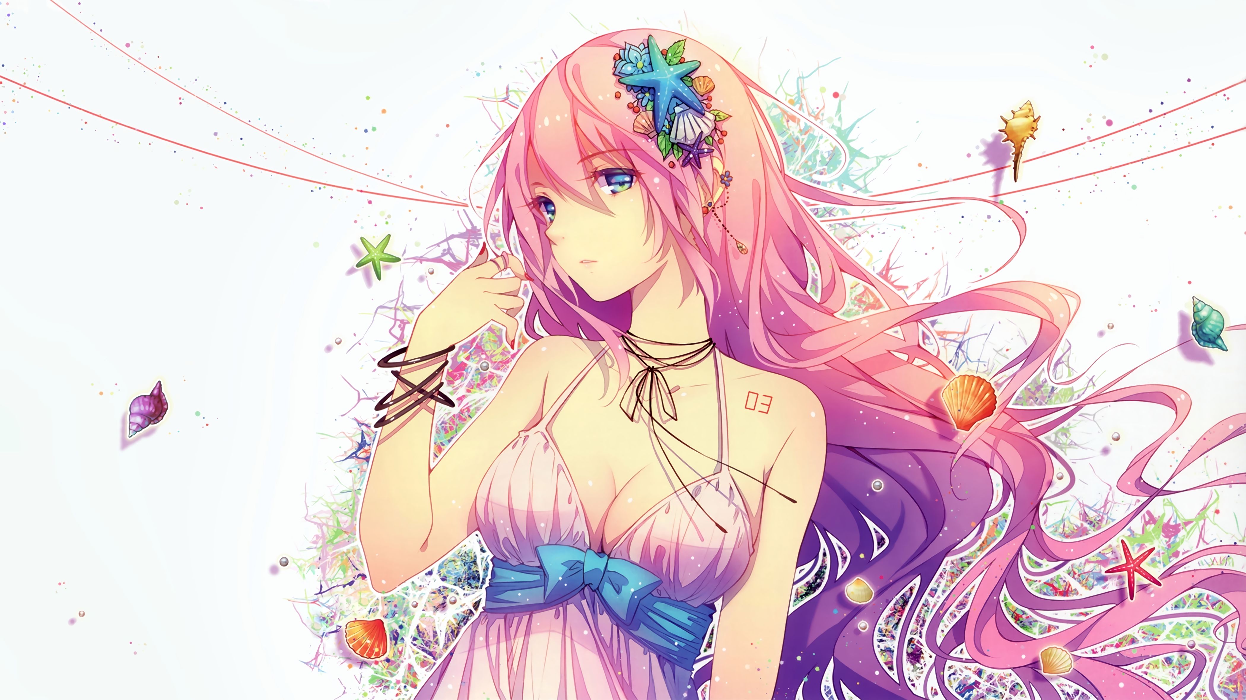 Download mobile wallpaper Anime, Vocaloid, Blue Eyes, Pink Hair, Luka Megurine for free.
