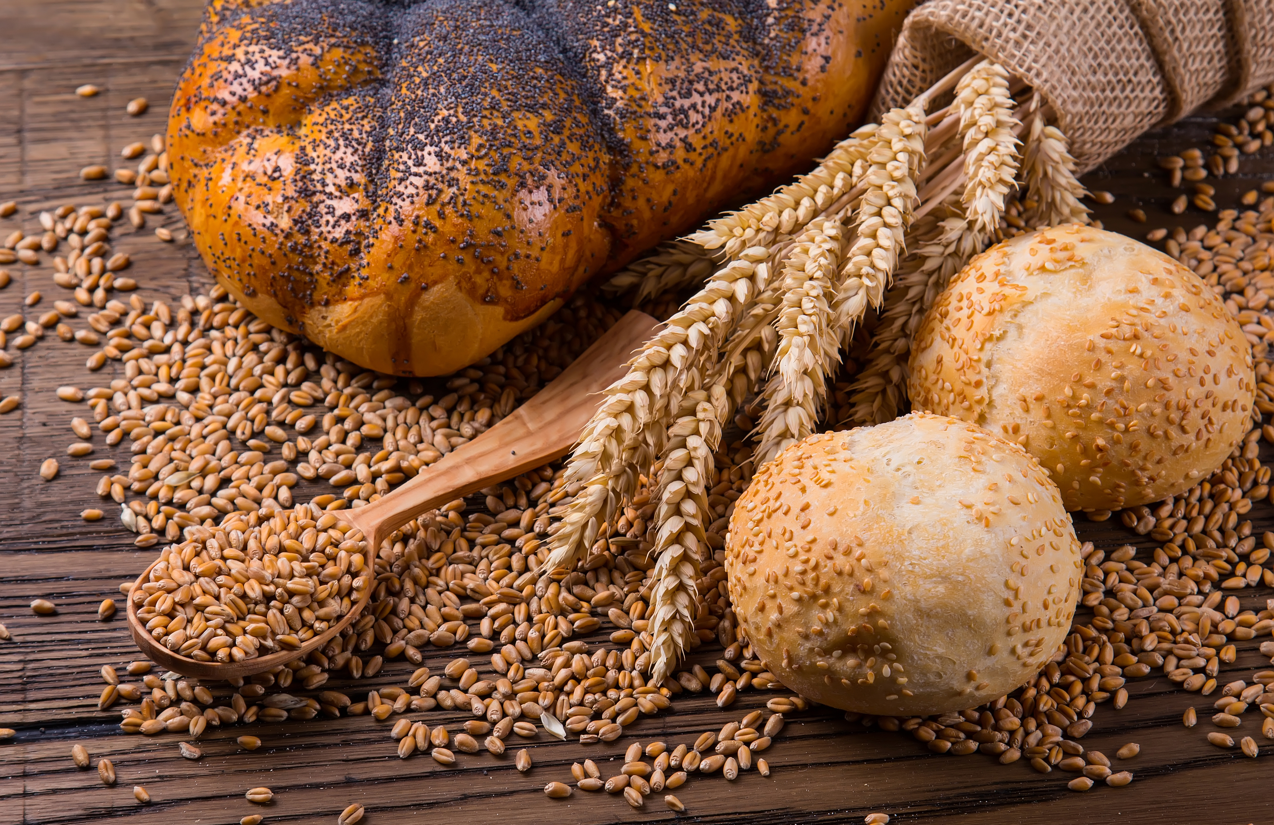 Laden Sie das Weizen, Backen, Brot, Nahrungsmittel, Stillleben-Bild kostenlos auf Ihren PC-Desktop herunter