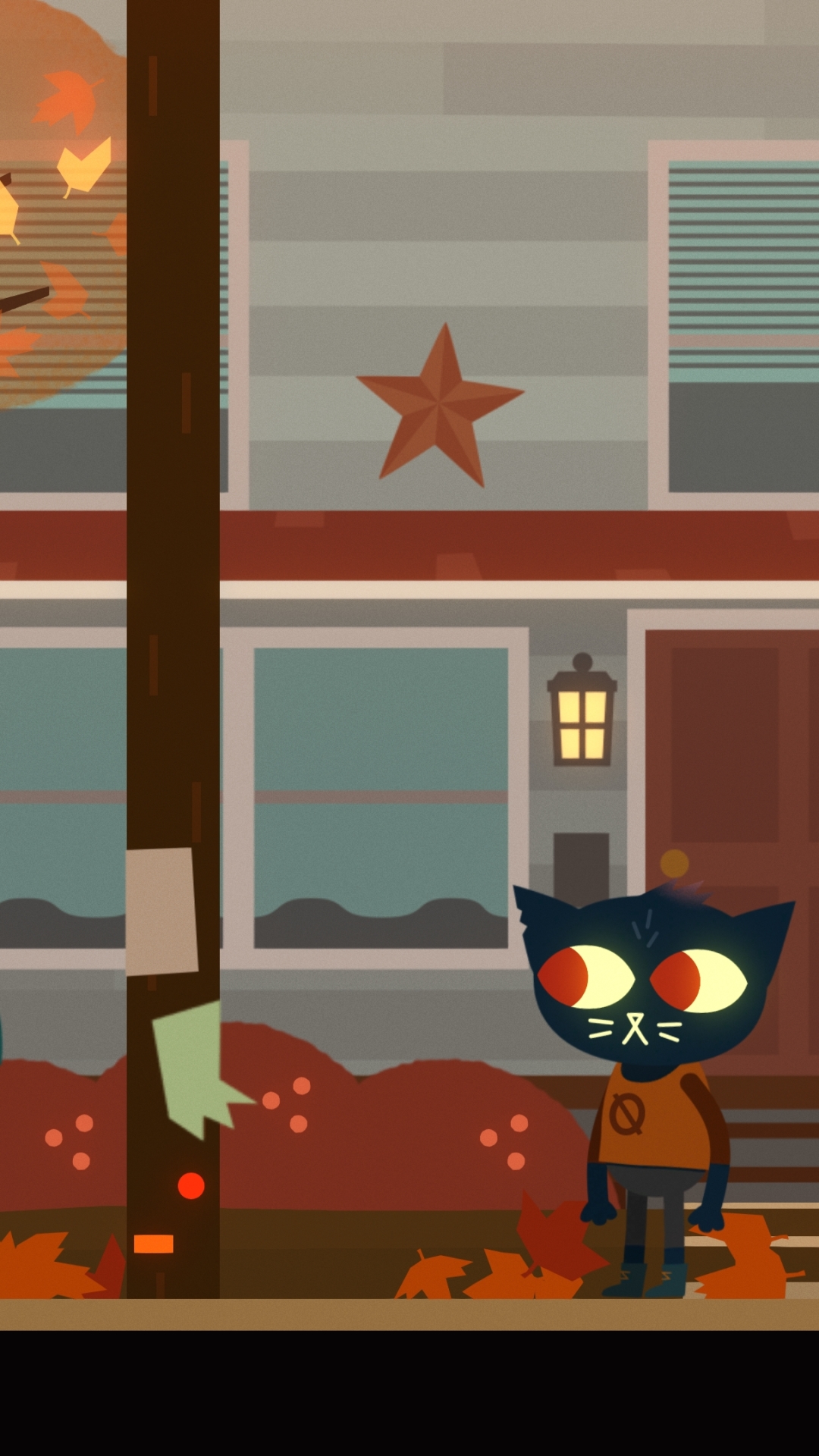 vertical wallpaper video game, night in the woods