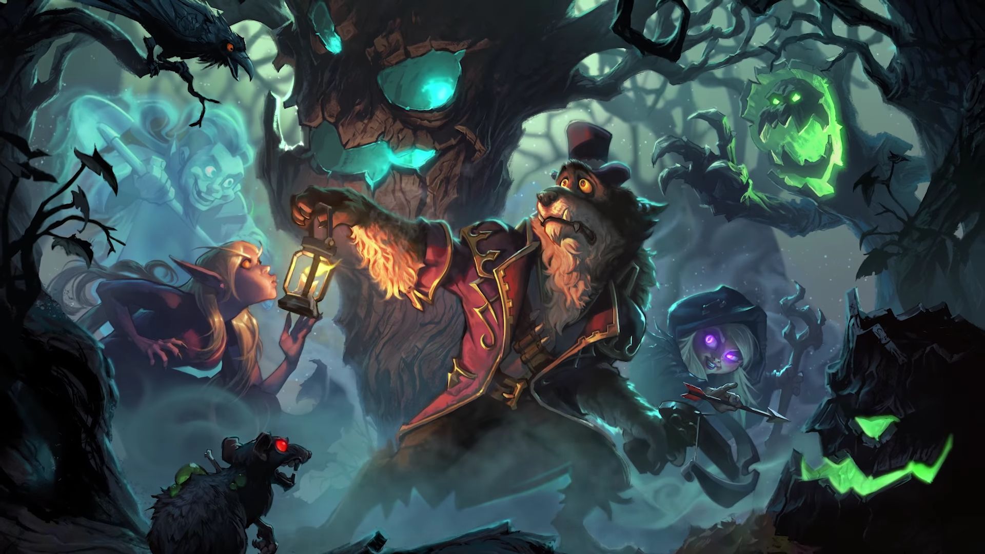 Популярні заставки і фони Hearthstone The Witchwood на комп'ютер