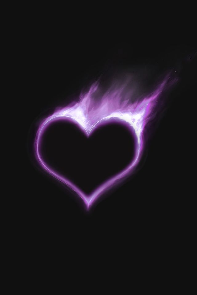 Download mobile wallpaper Love, Purple, Heart, Artistic for free.