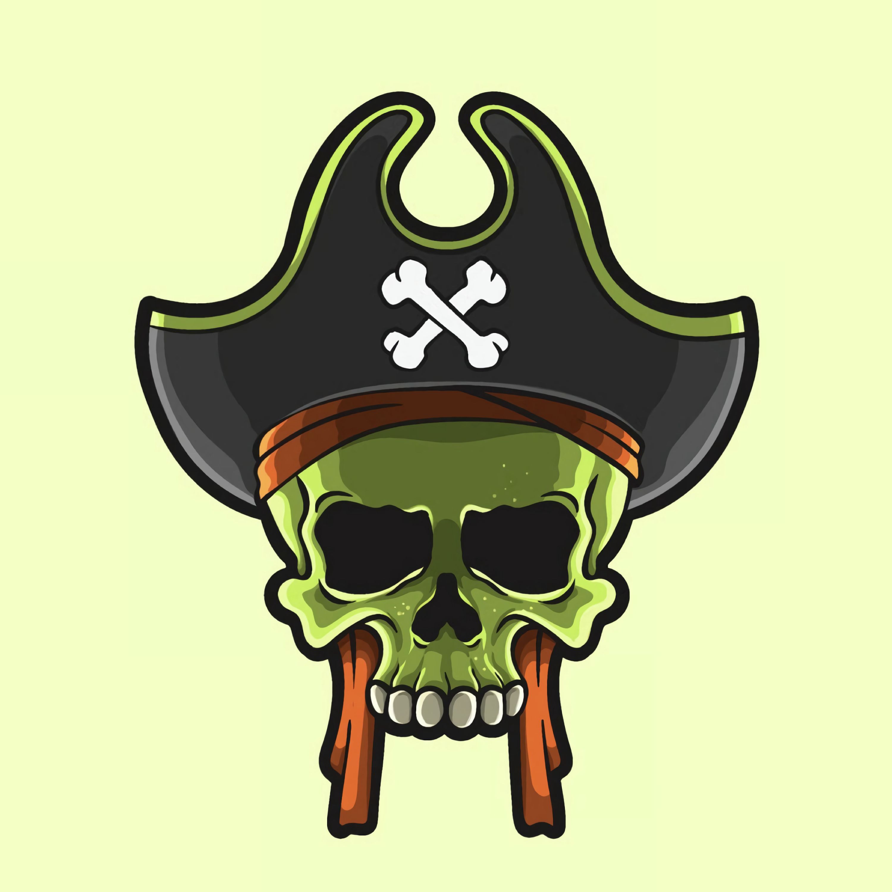 Free download wallpaper Pirate, Art, Skull, Vector on your PC desktop