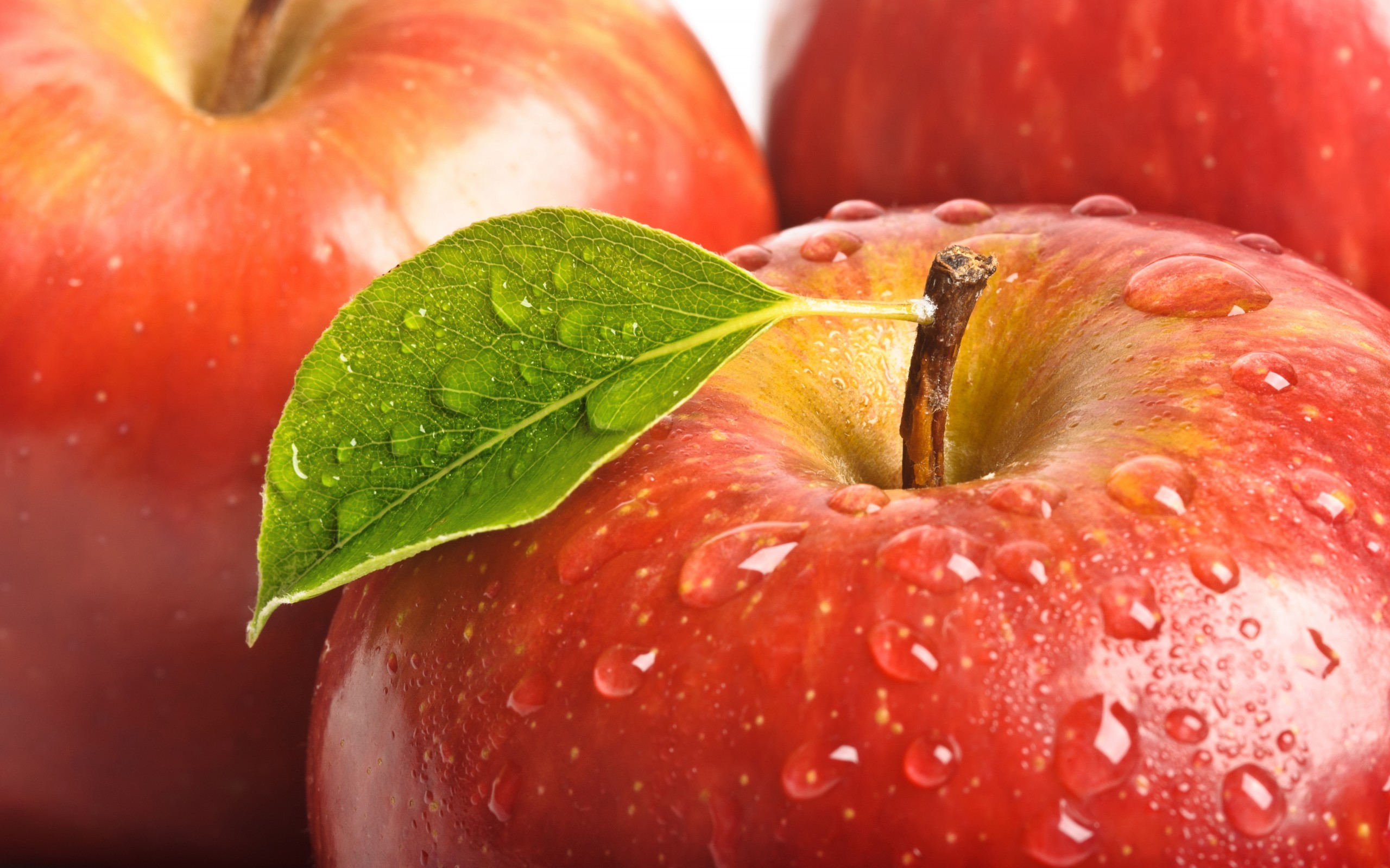 Free download wallpaper Food, Apples, Drops, Fruits, Background on your PC desktop