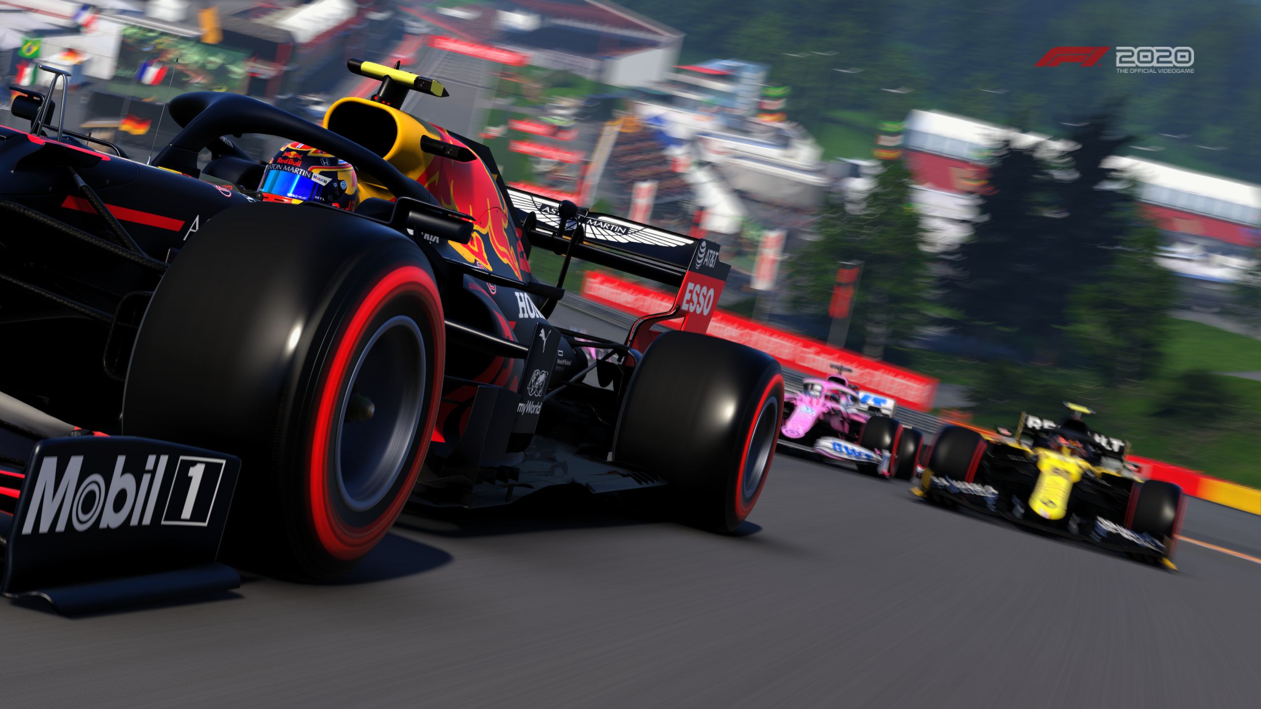 renault dp world f1 team r s 20, video game, f1 2020, aston martin red bull racing rb16, bwt racing point f1 team rp20