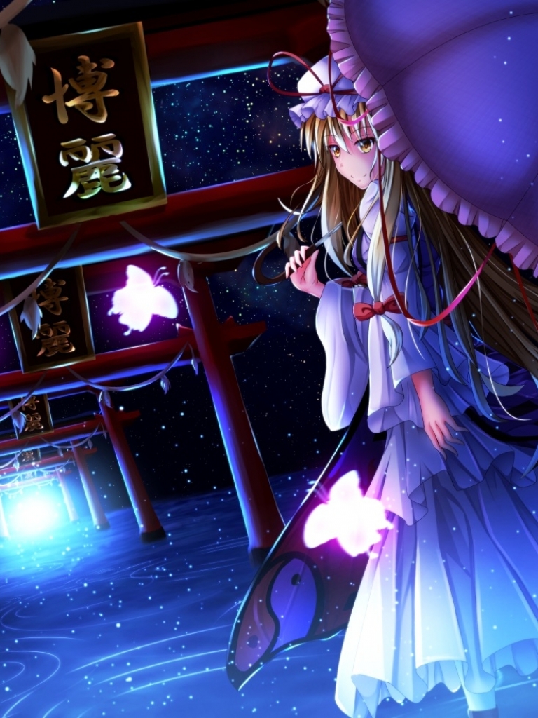 Descarga gratuita de fondo de pantalla para móvil de Animado, Touhou, Yukari Yakumo.