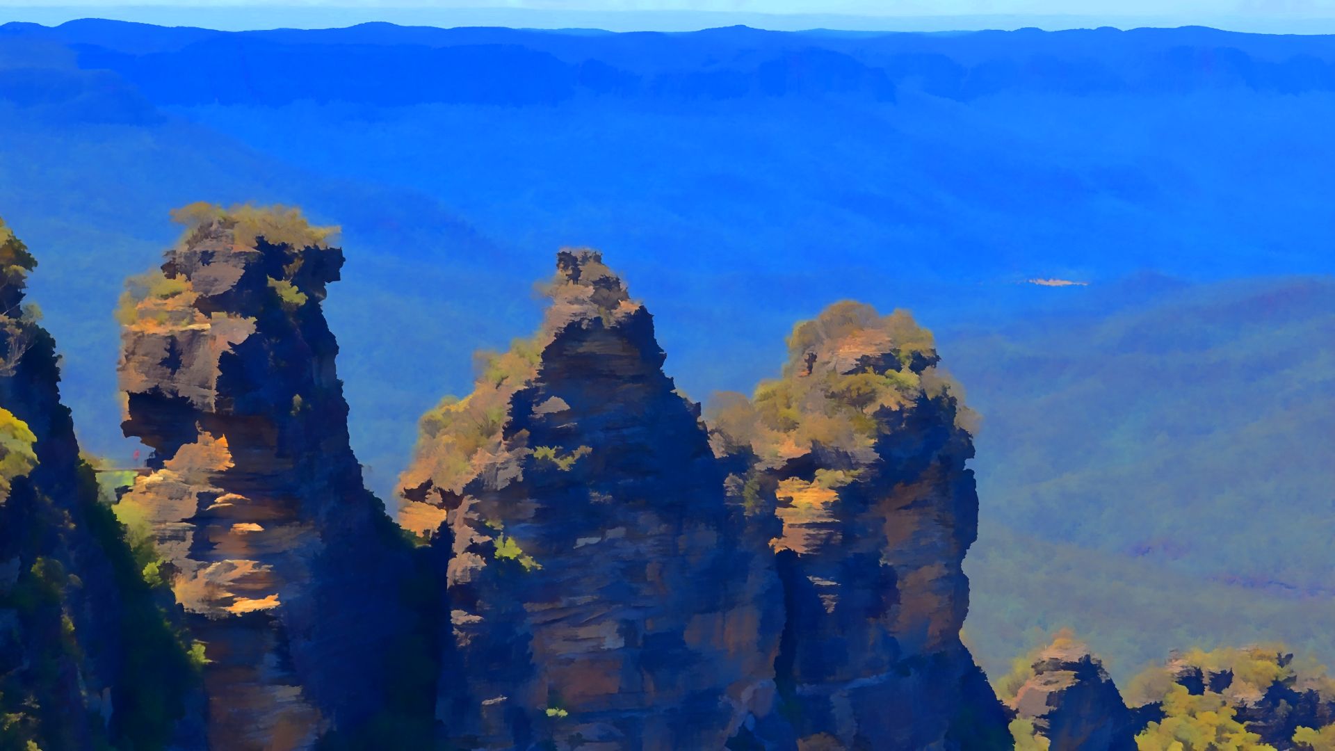 earth, three sisters, blue mountains
