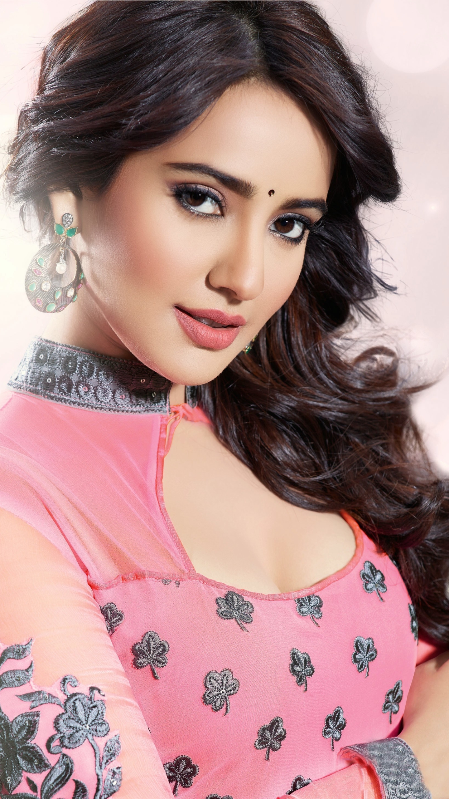 Download mobile wallpaper Model, Indian, Celebrity, Neha Sharma, National Dress for free.