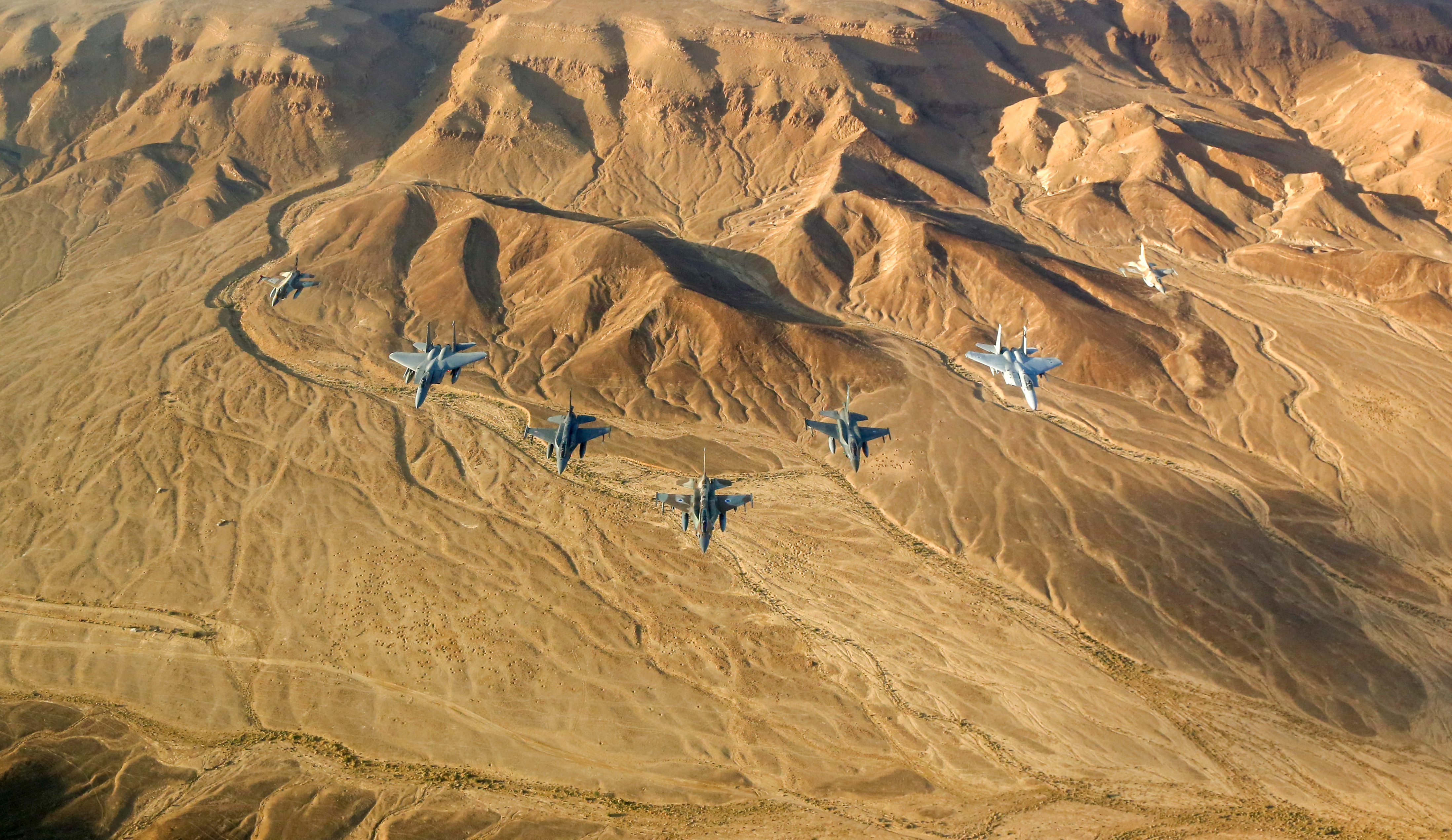 jet fighter, warplane, desert, military, aircraft, jet fighters