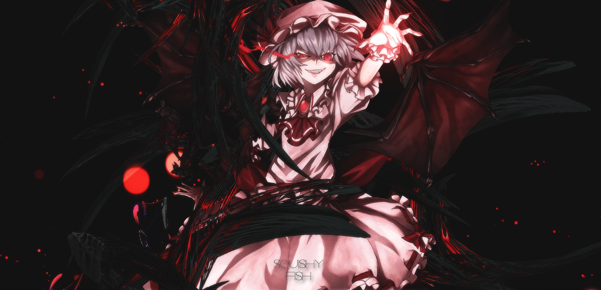 Descarga gratuita de fondo de pantalla para móvil de Oscuro, Animado, Remilia Escarlata, Touhou.