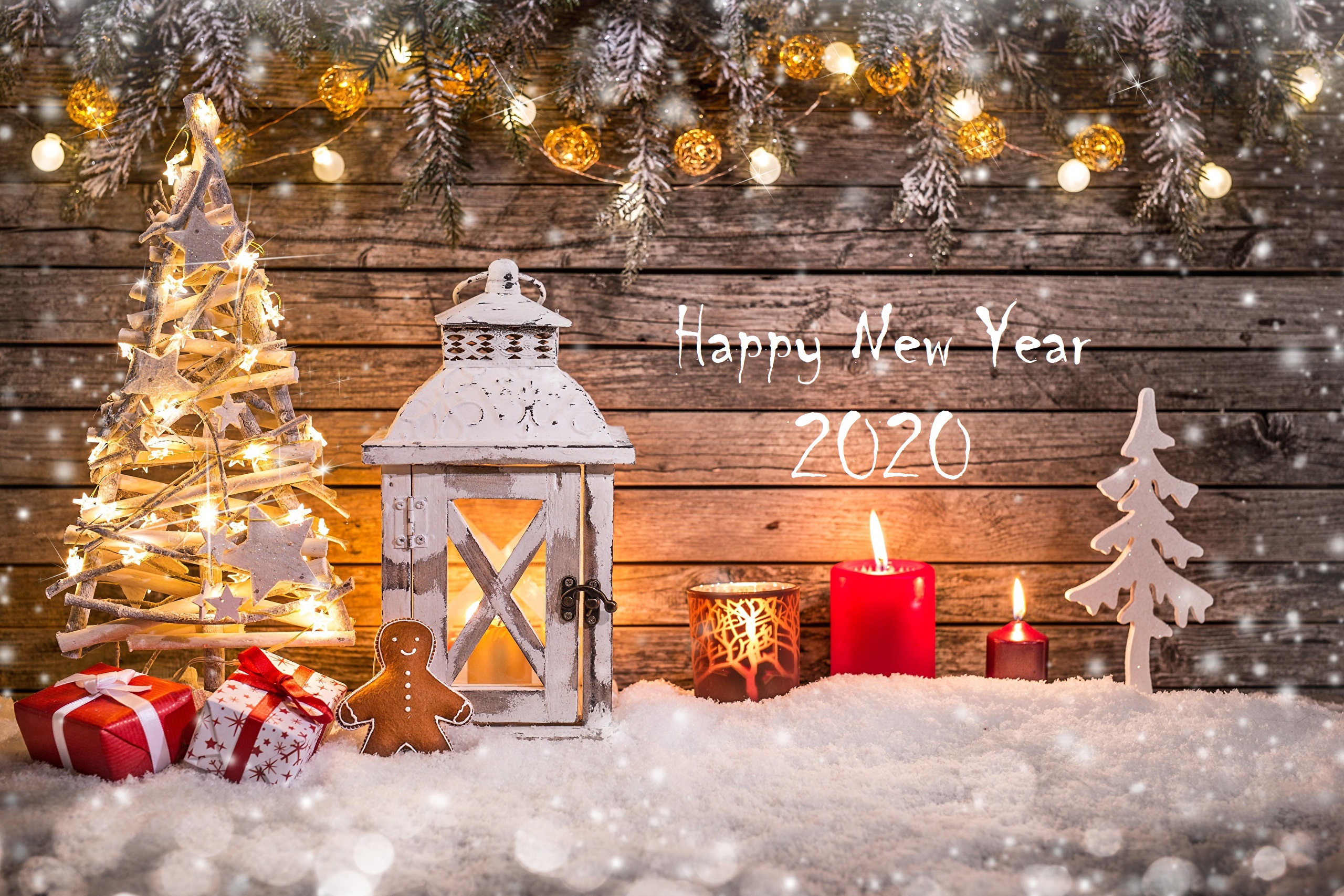 965254 скачать обои праздничные, новый год 2020, рождественские огни, рождественские украшения, рождественская елка, с новым годом - заставки и картинки бесплатно