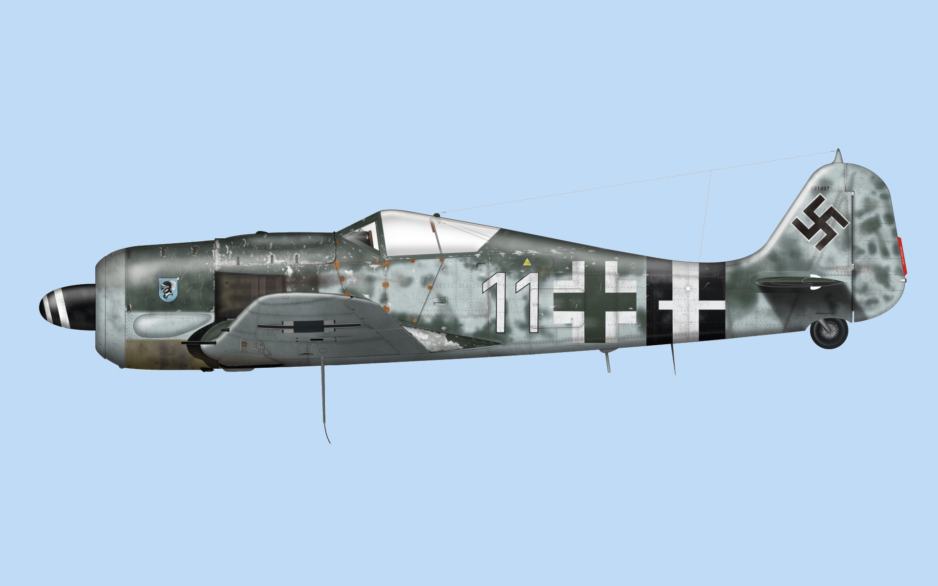 370043 скачать обои военные, фокке вульф fw 190, военный самолет - заставки и картинки бесплатно