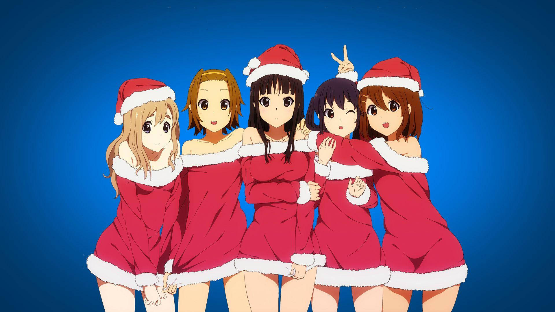 Handy-Wallpaper Mädchen, Weihnachten, Animes kostenlos herunterladen.