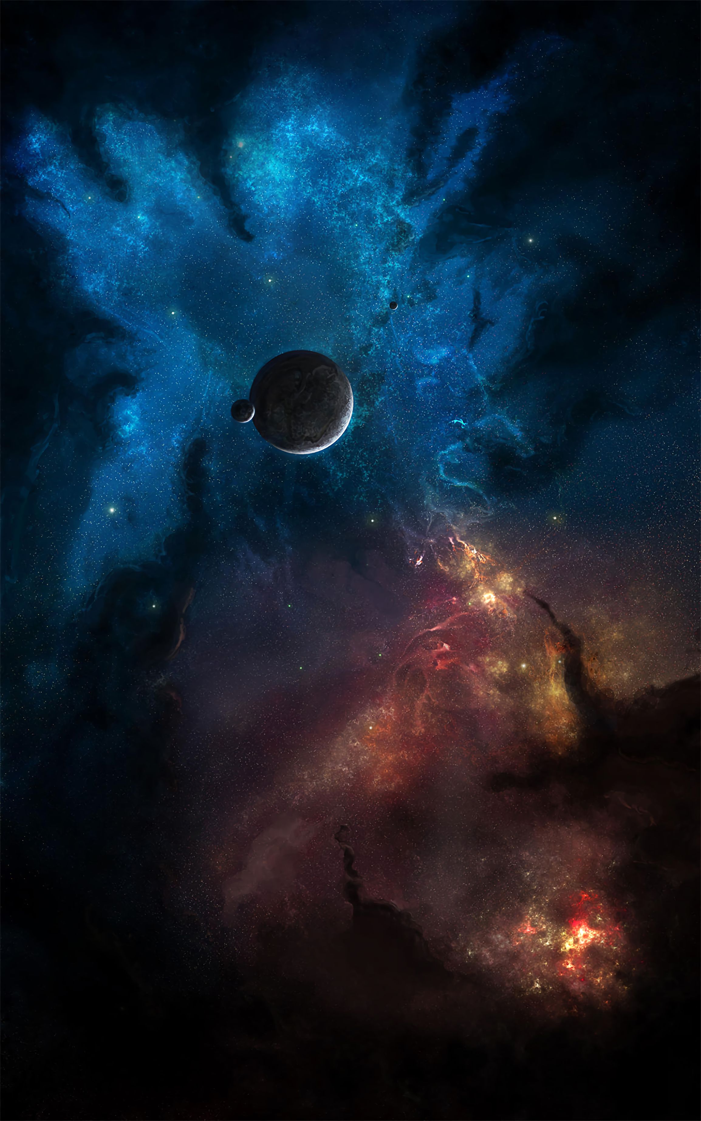 Free download wallpaper Starry Sky, Universe, Galaxy, Planet, Nebula on your PC desktop