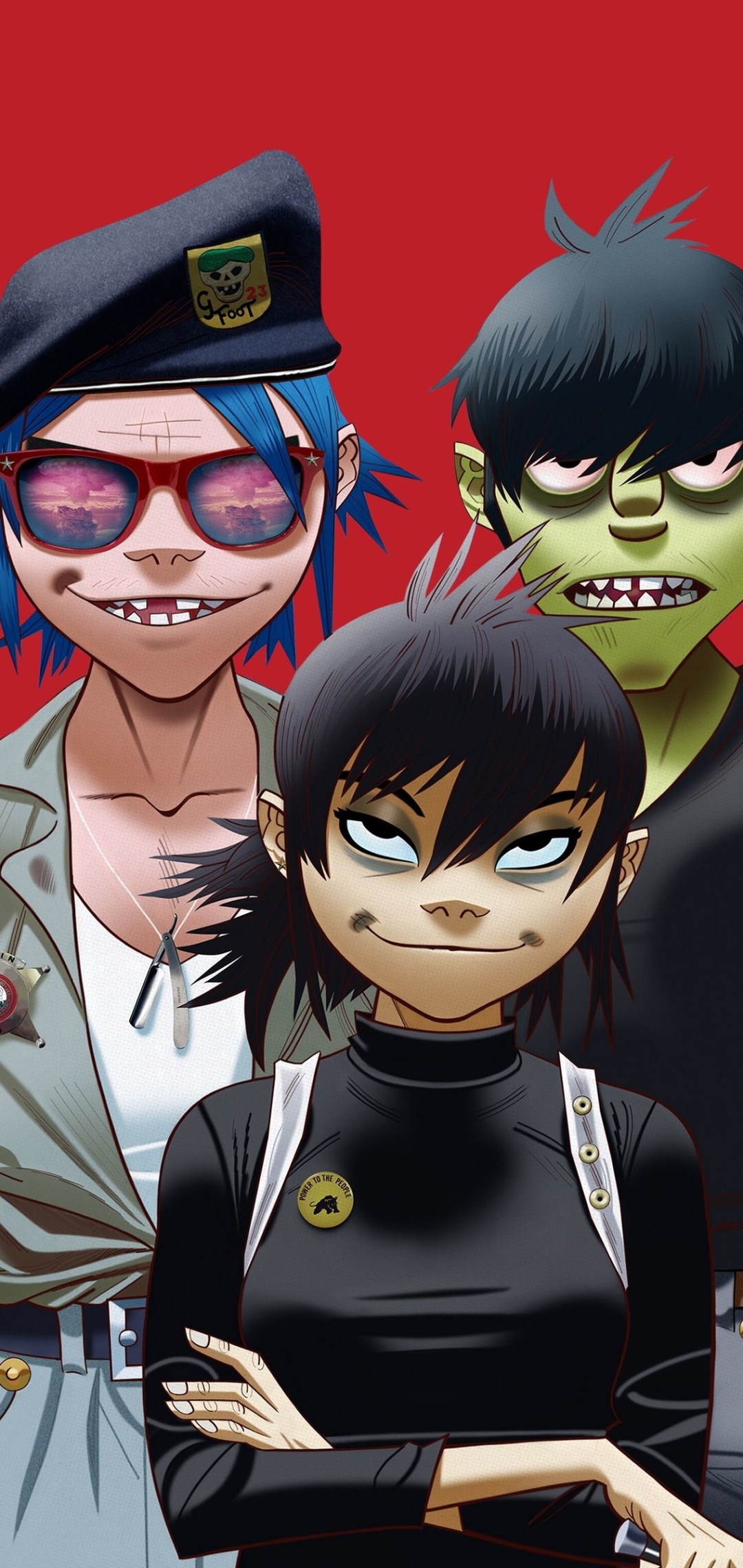 Handy-Wallpaper Musik, Gorillaz kostenlos herunterladen.