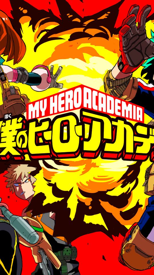 Handy-Wallpaper Animes, Izuku Midoriya, Katsuki Bakugou, Boku No Hero Academia, Ochaco Uraraka, Tenja Iida, Minoru Mineta, Tsuyu Asui kostenlos herunterladen.