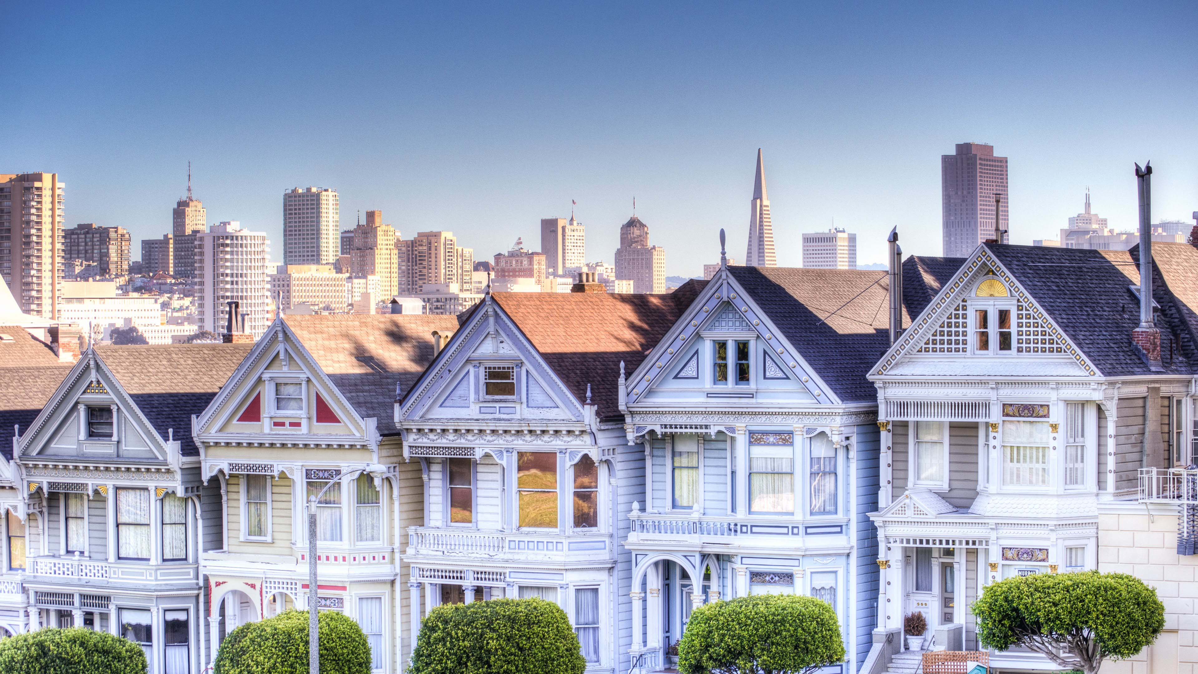 Free download wallpaper House, San Francisco, Man Made, The Painted Ladies on your PC desktop
