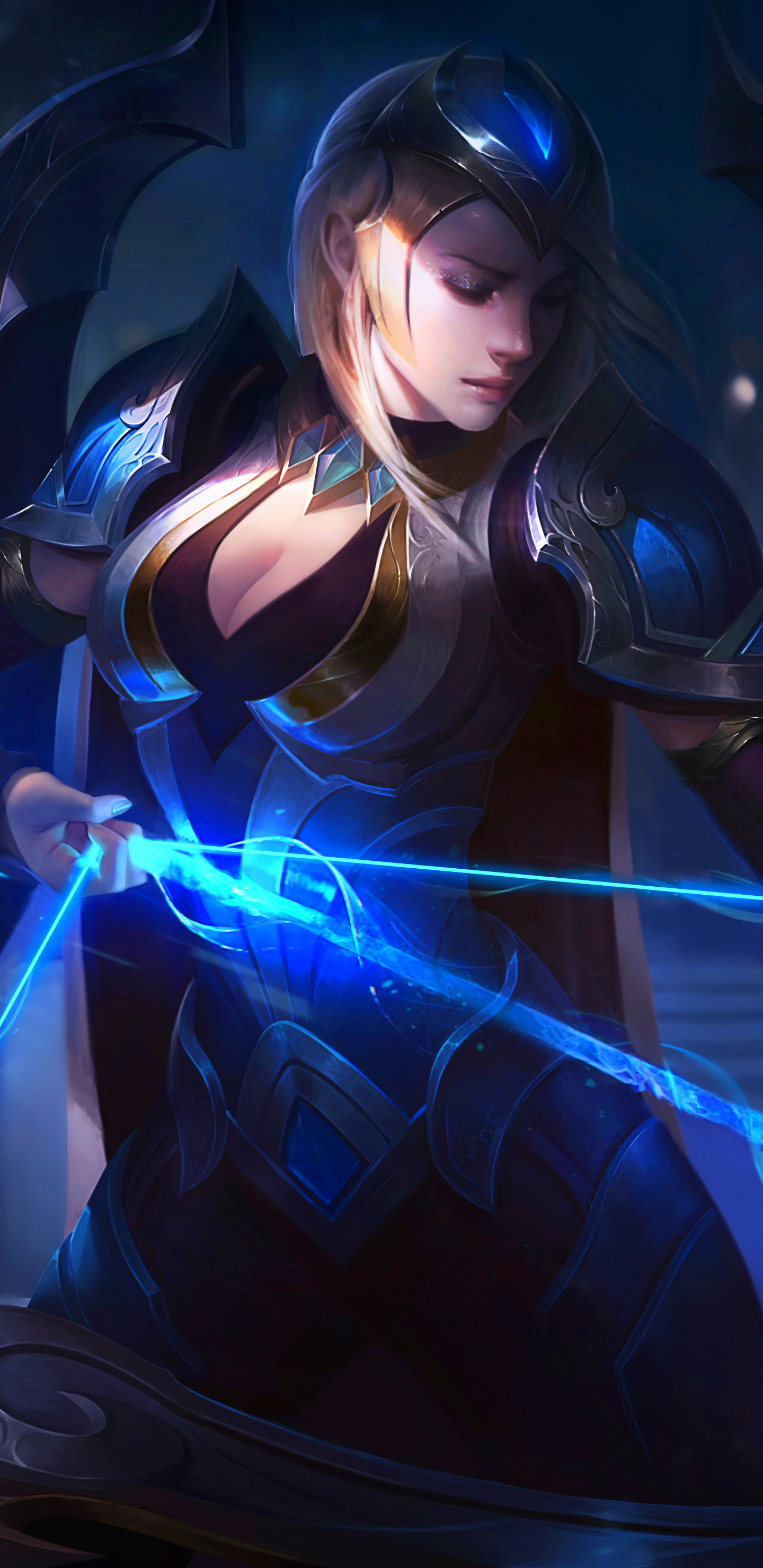 Download mobile wallpaper League Of Legends, Blonde, Video Game, Woman Warrior, Ashe (League Of Legends) for free.