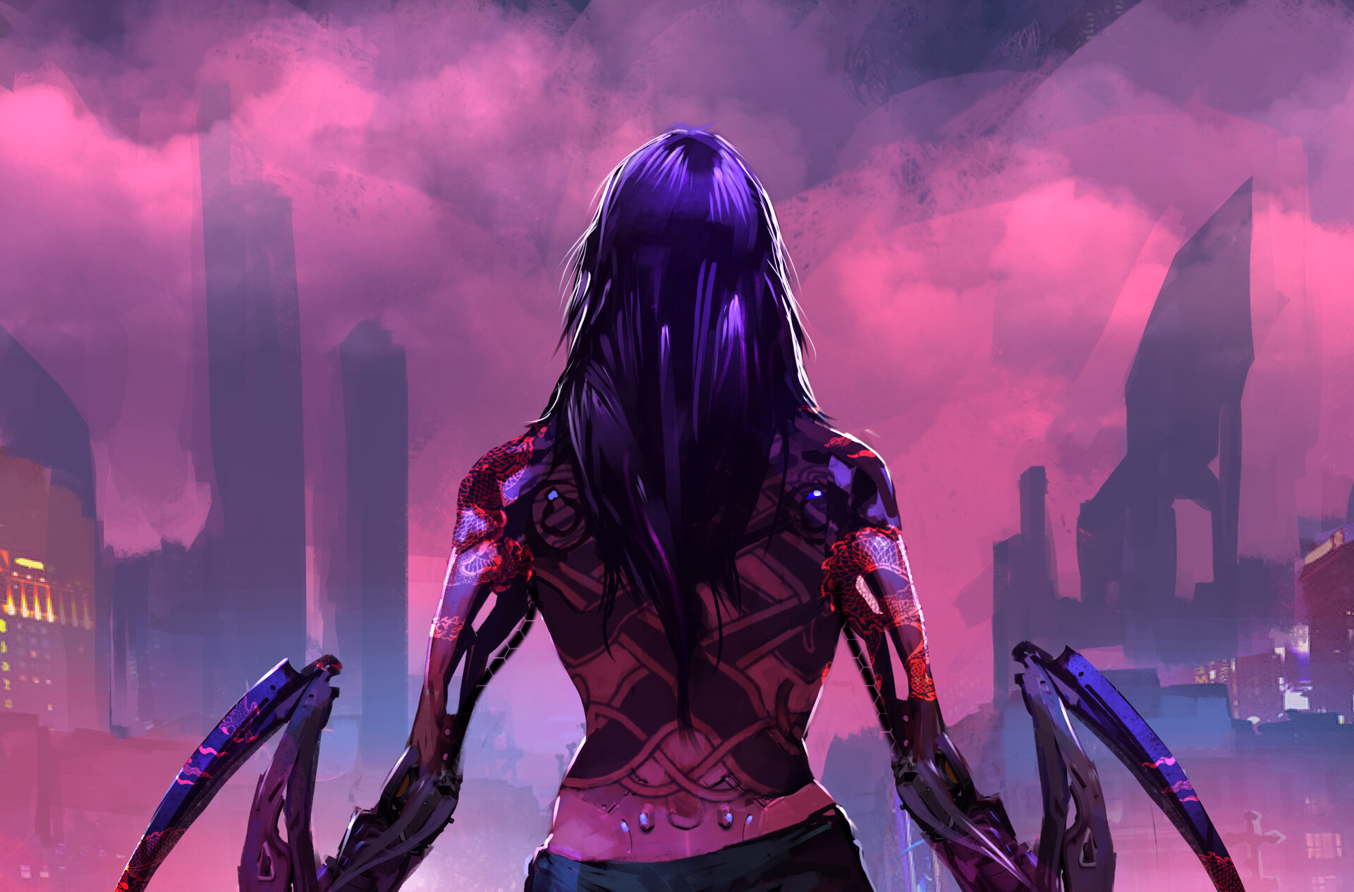 Download mobile wallpaper Cyberpunk, Sci Fi, Cyborg for free.
