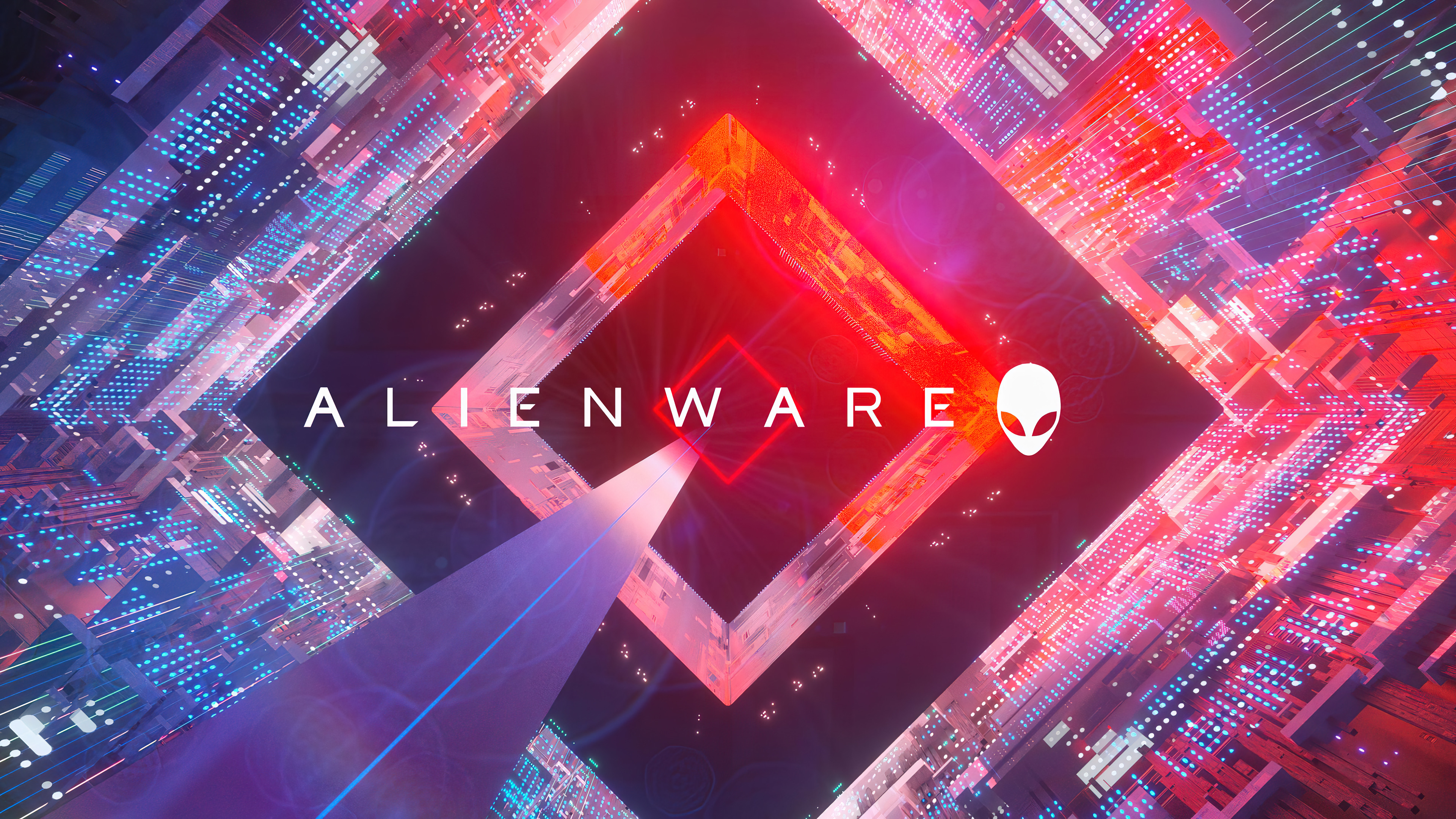 Handy-Wallpaper Technologie, Logo, Alienware kostenlos herunterladen.
