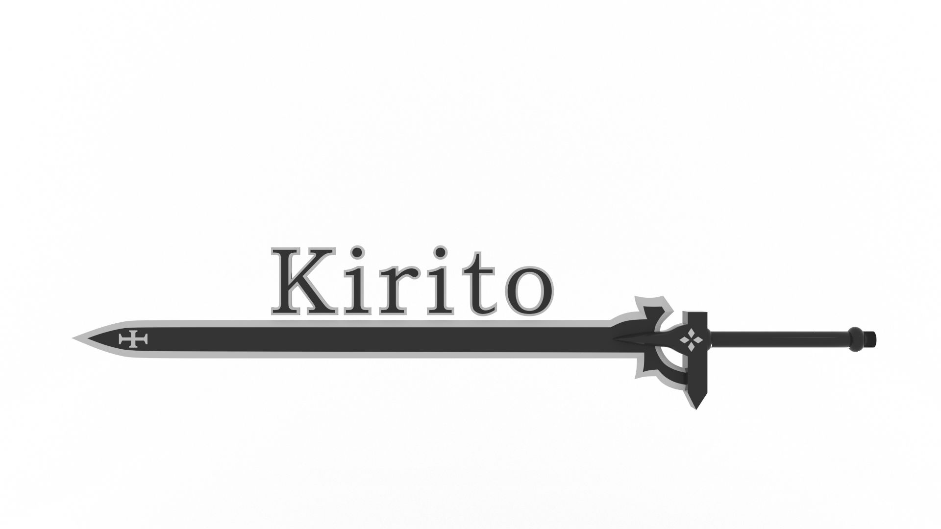 Laden Sie das Minimalistisch, Animes, Sword Art Online, Kirito (Schwertkunst Online)-Bild kostenlos auf Ihren PC-Desktop herunter