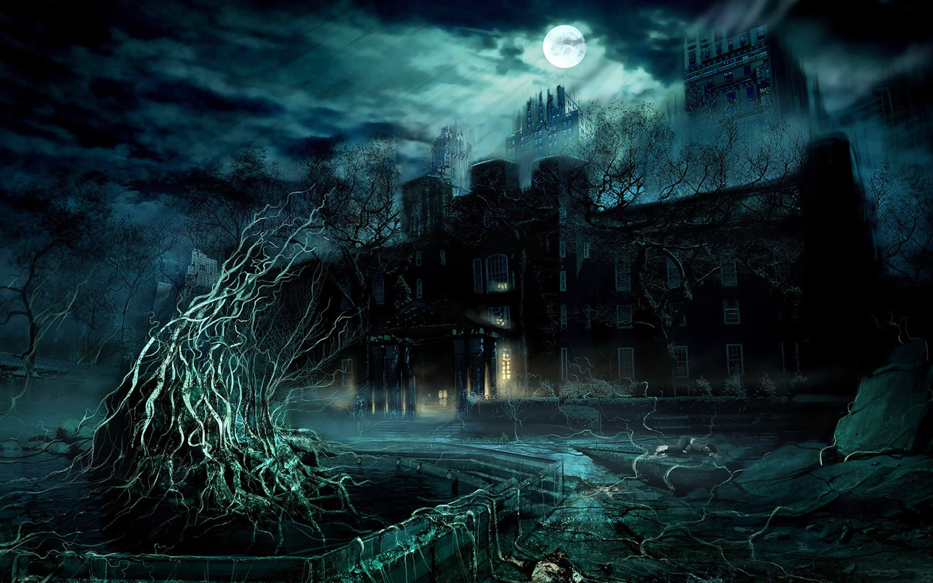 Free download wallpaper Fantasy, Castles, Dark, Castle on your PC desktop