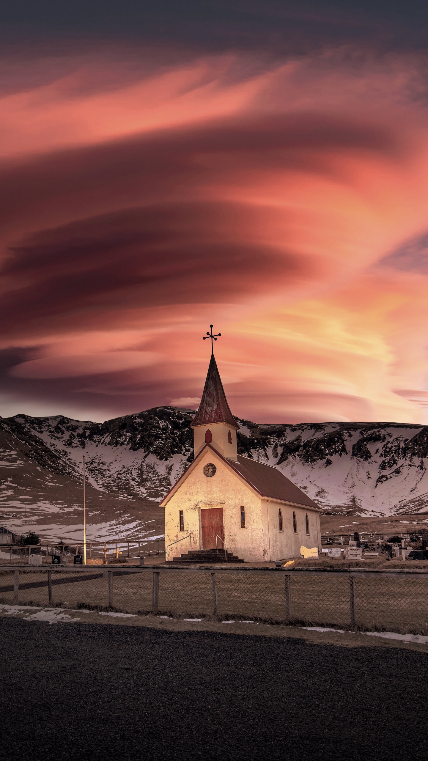 Скачать обои бесплатно Исландия, Церковь, Церкви, Религиозные картинка на рабочий стол ПК