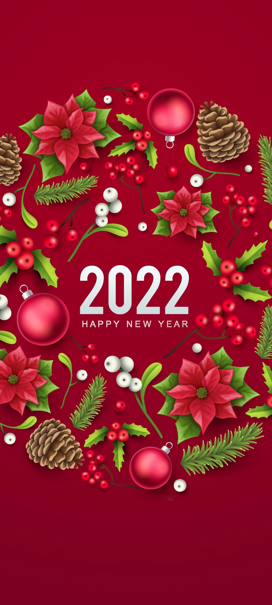 Download mobile wallpaper Holiday, New Year 2022 for free.