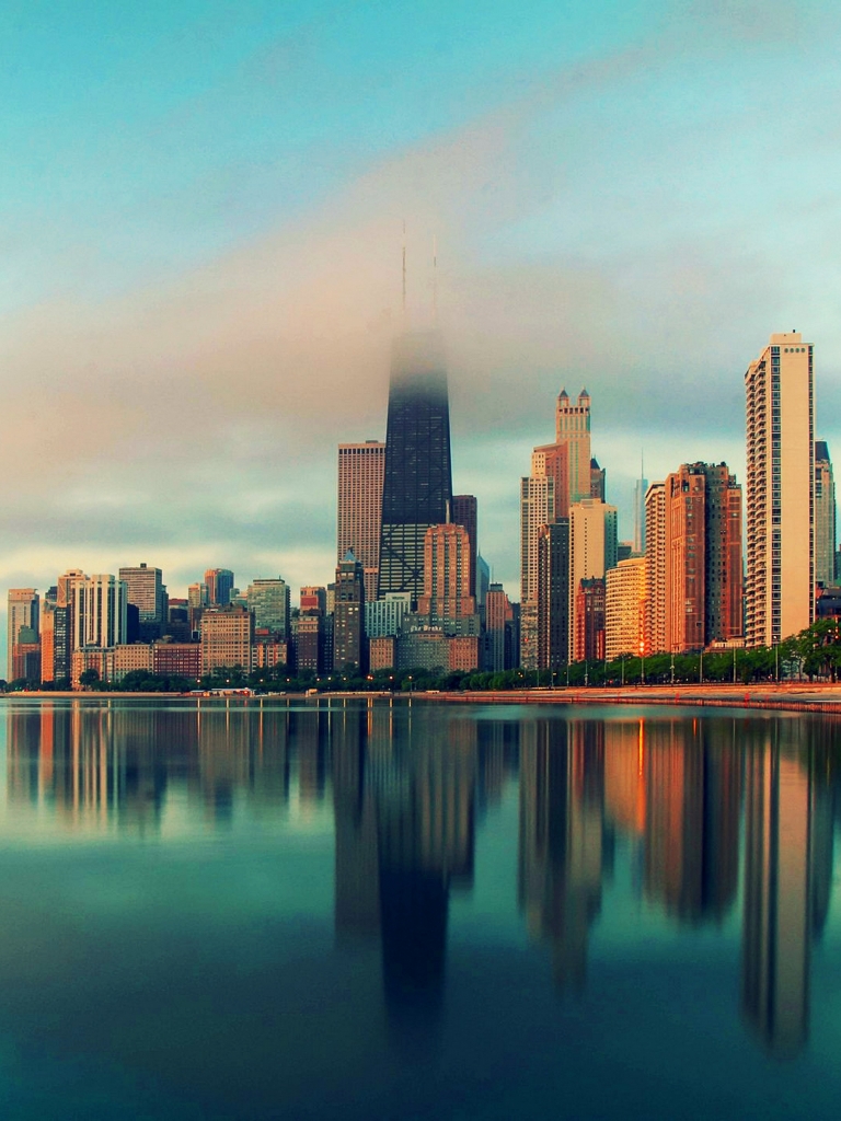 Скачать картинку Города, Чикаго, Сделано Человеком в телефон бесплатно.